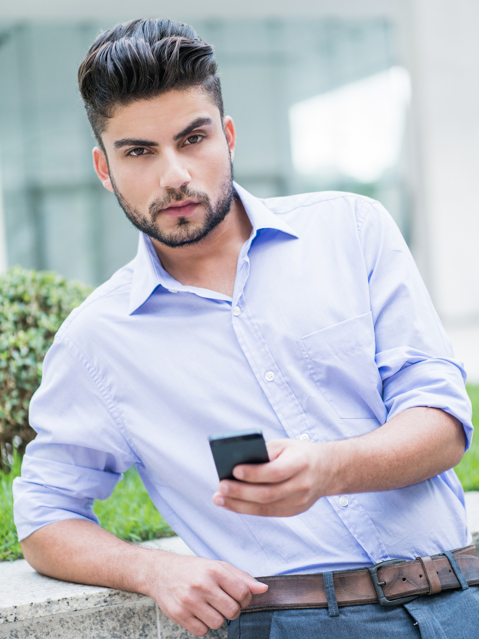 businessman using smart phone.