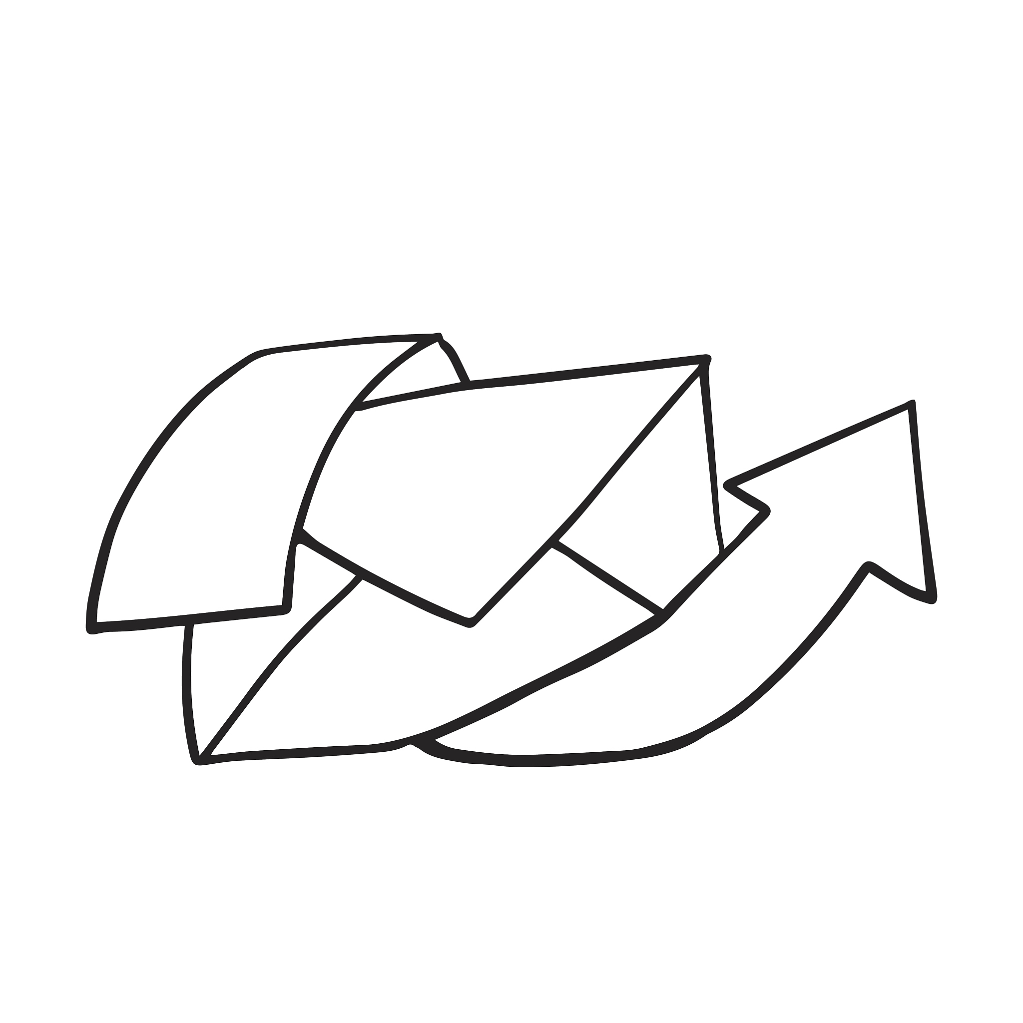 email, laptop and hand holding letter