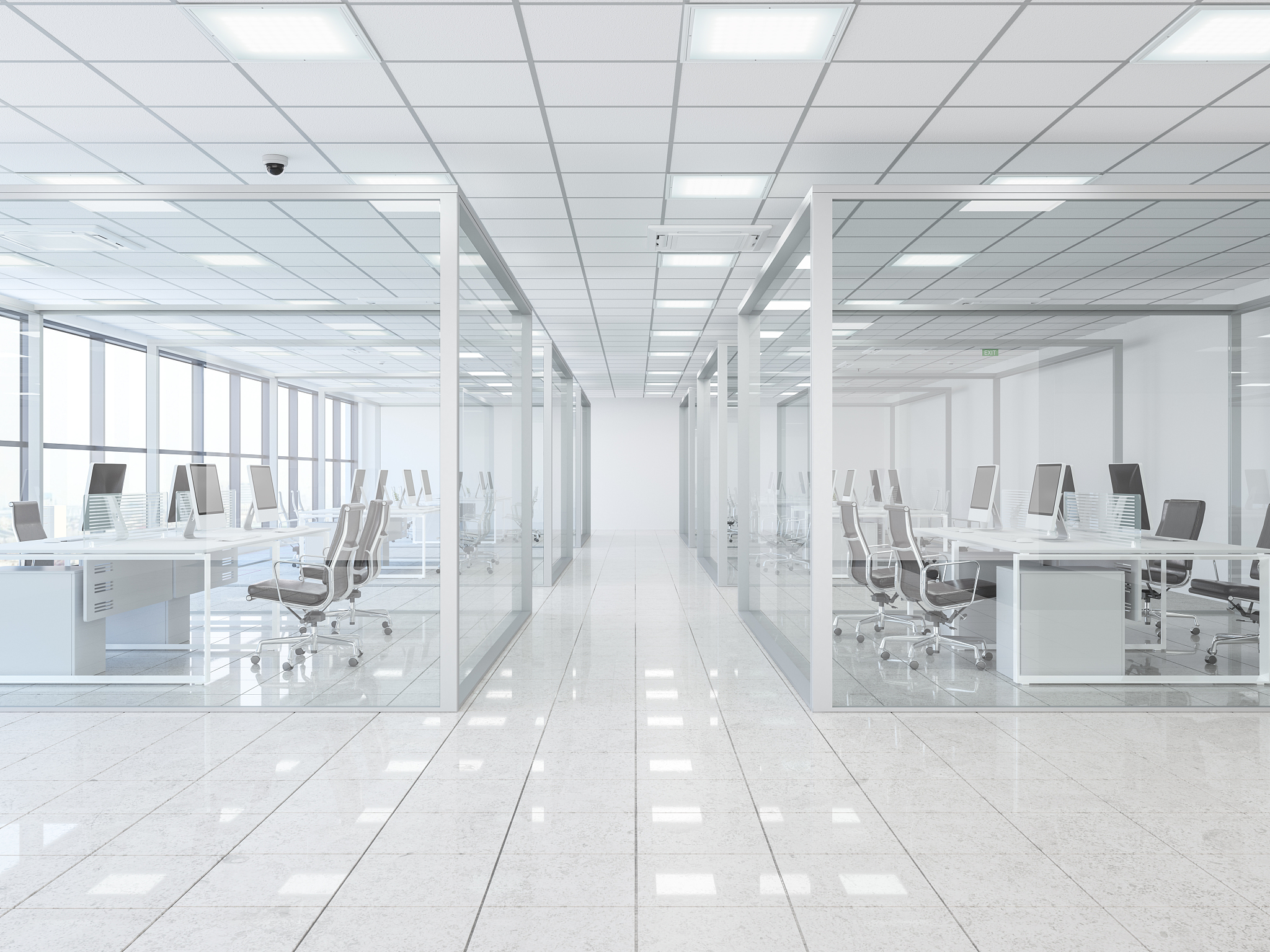 modern office cubicle