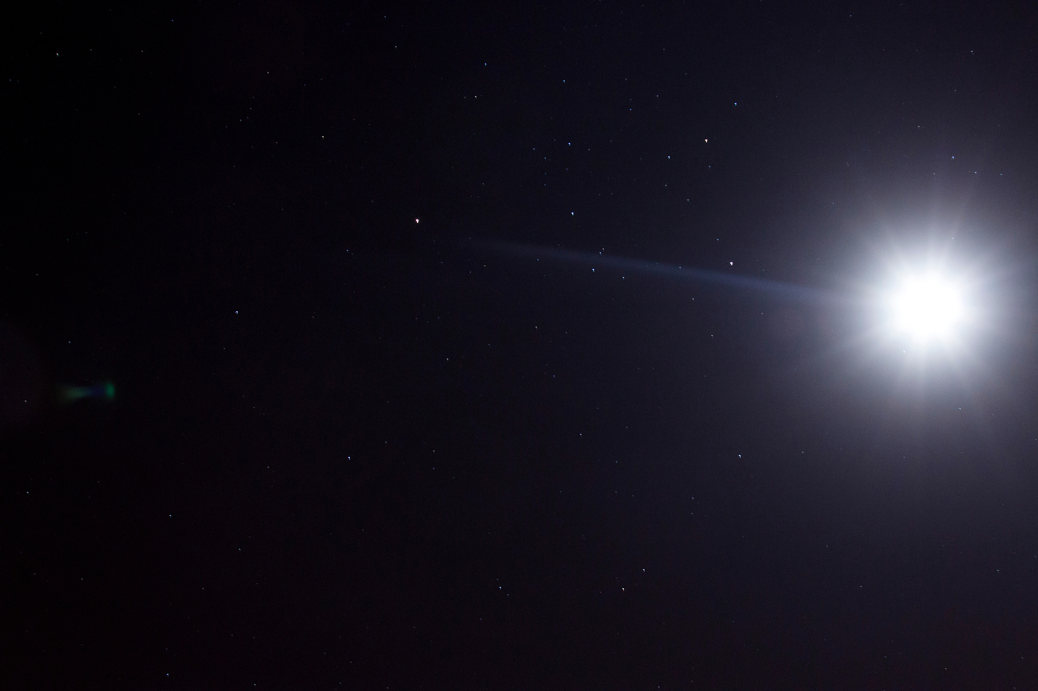 low angle view of moon in sky
