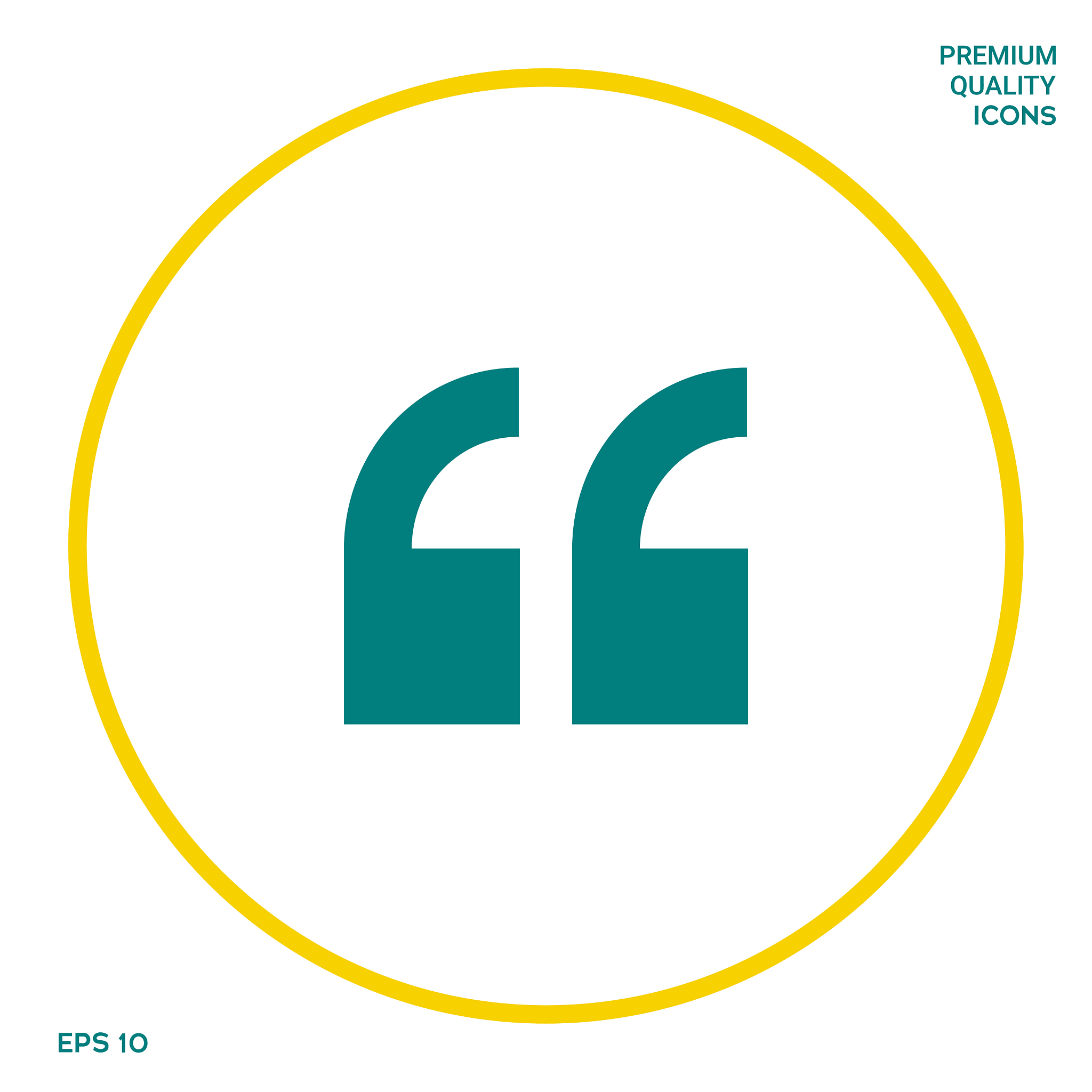 quote icon symbol graphic elements for your