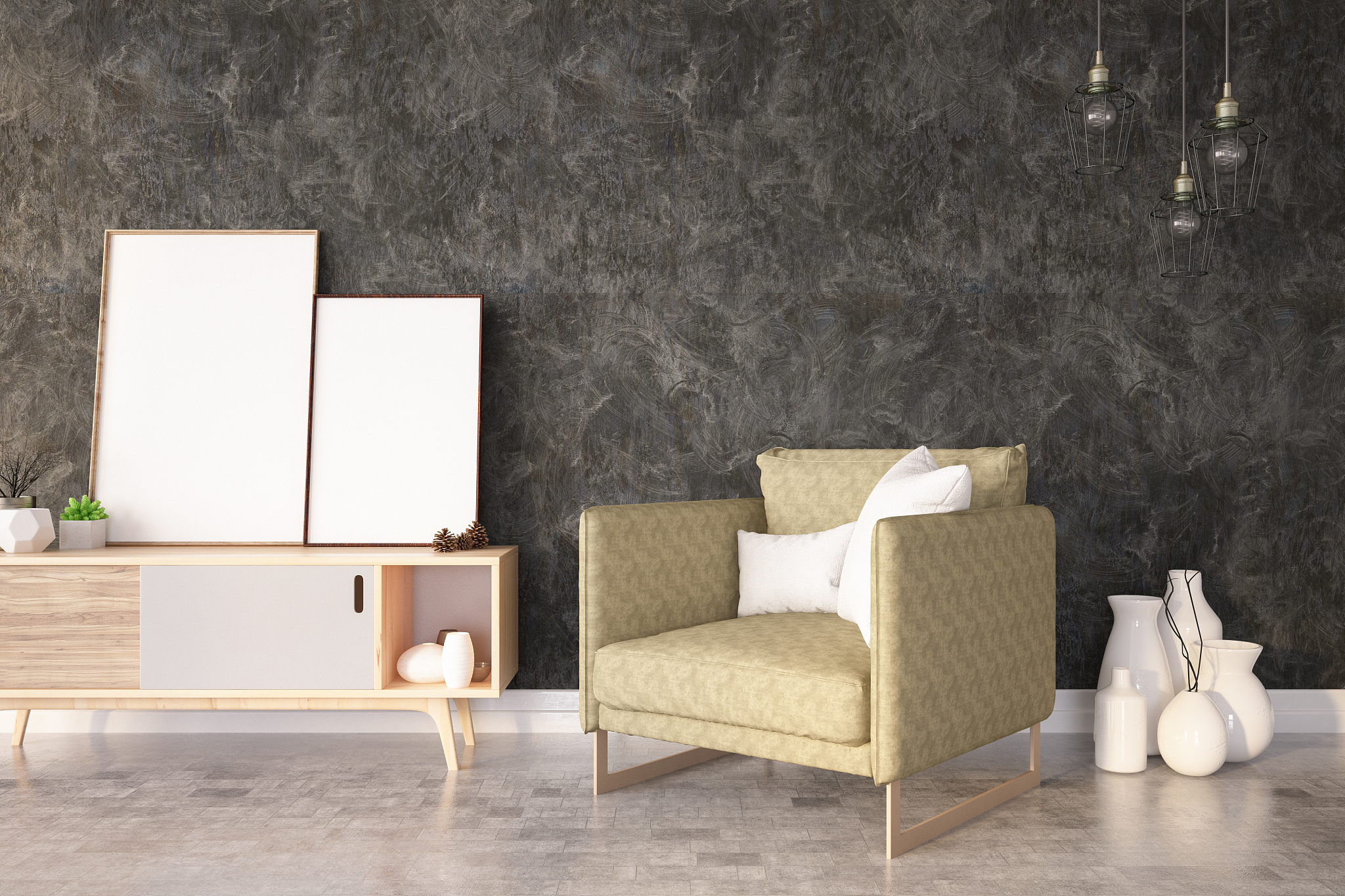 interior with armchair