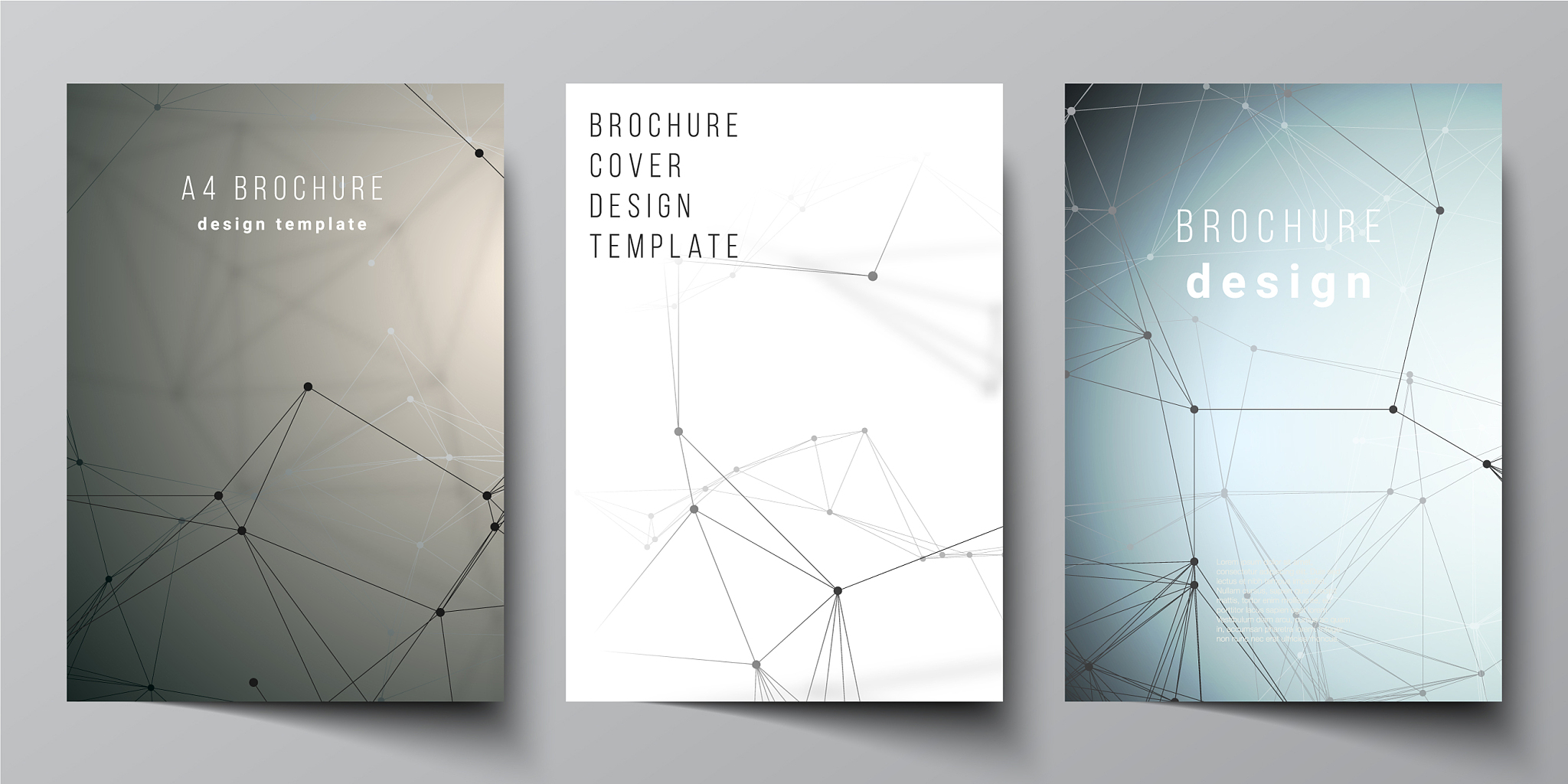 the layout of a4 format cover mockups