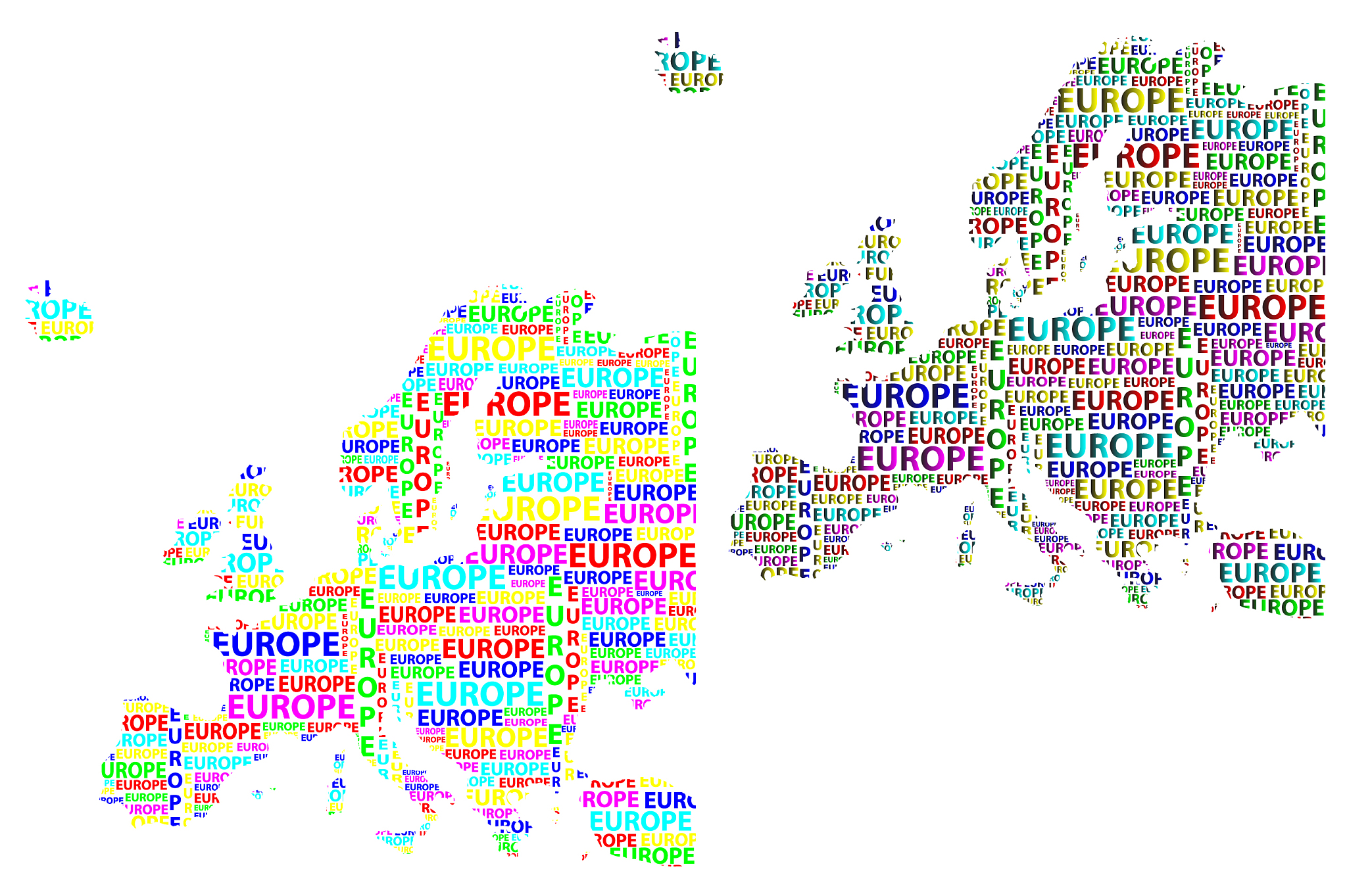 map of continent europe