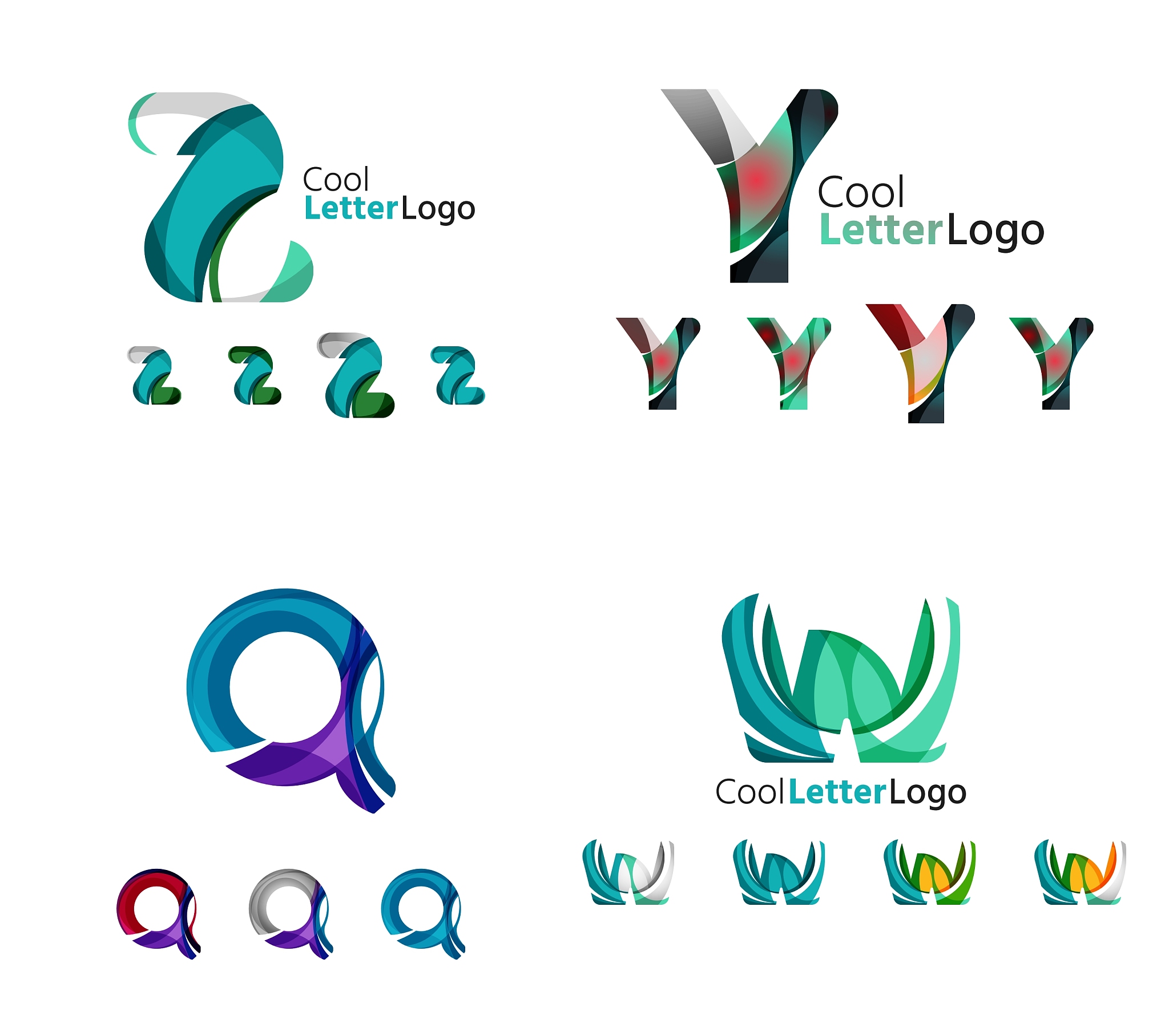 letter business emblem collection