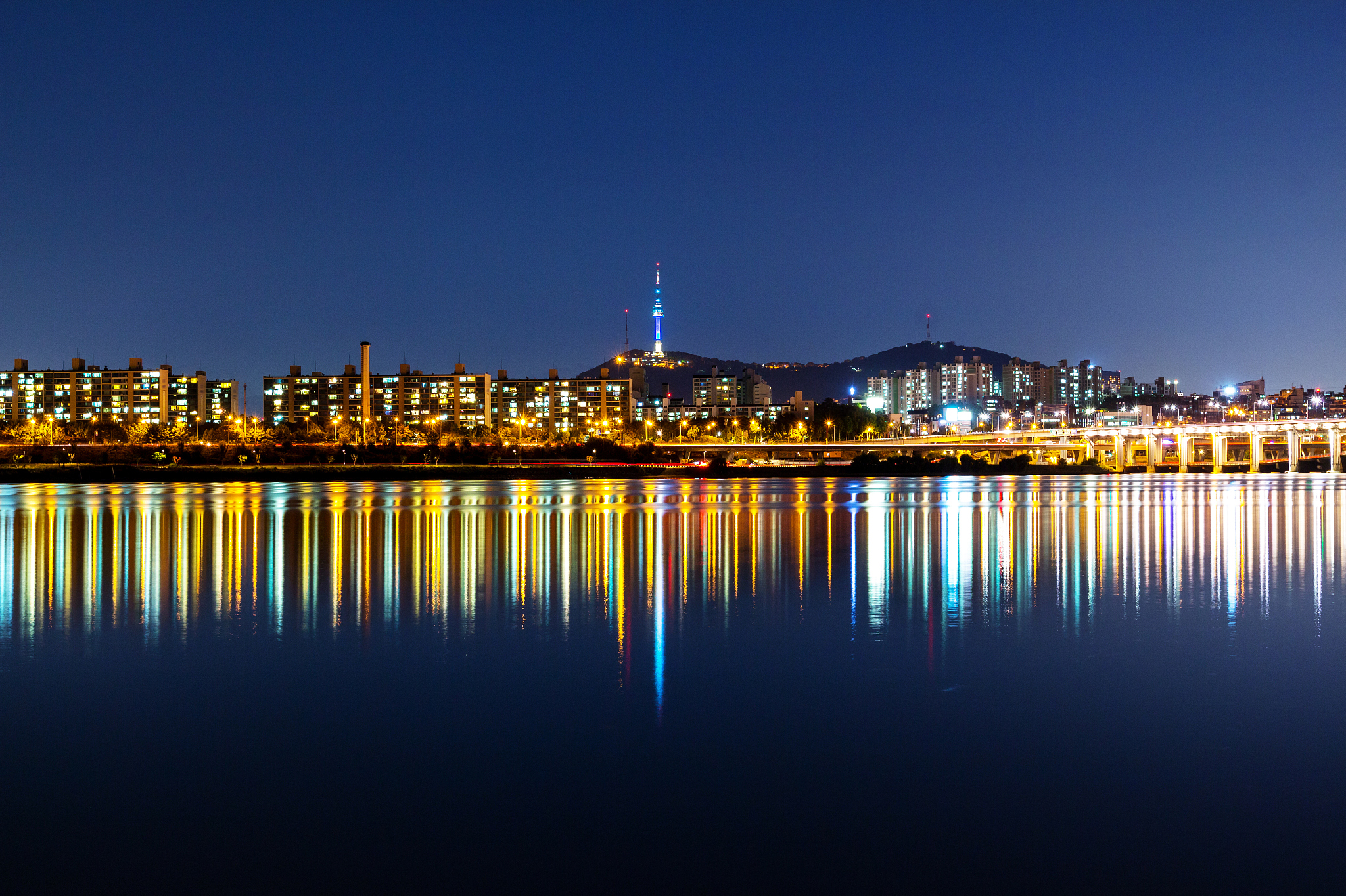 seoul skyline at night