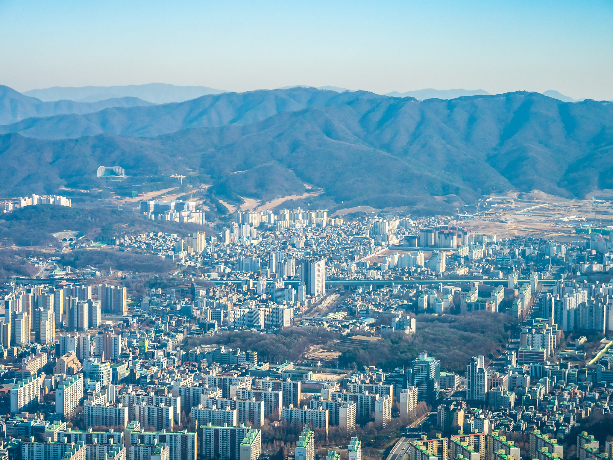 beautiful architecture building in seoul city