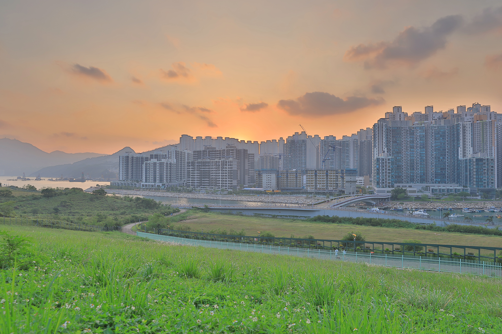 a skyline of tseung kwan o south