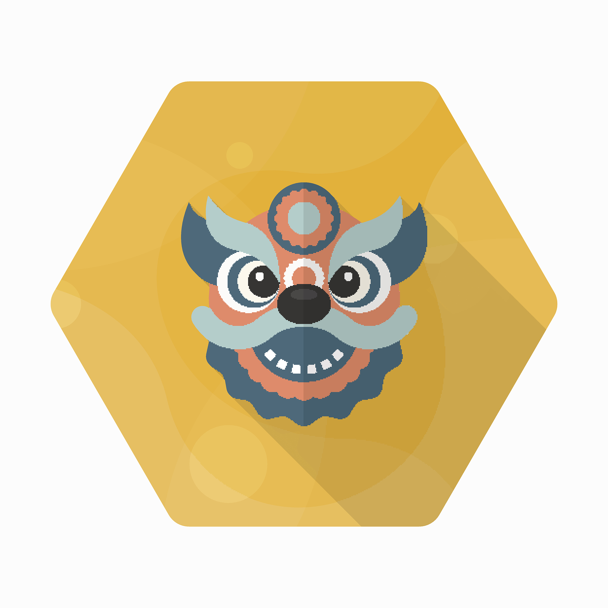 皇家狮猫文创，灵猫形象，国风设计，聪明美丽，守护忠诚