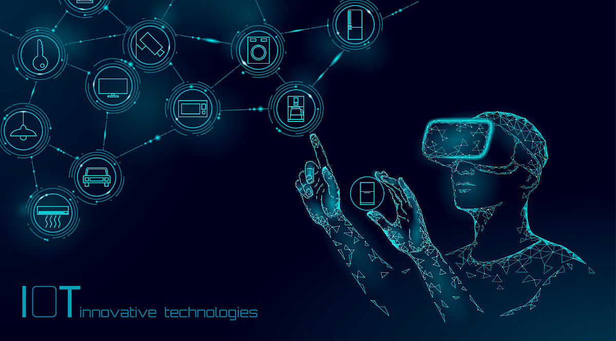 物联网现代运营通过vr眼镜创新技术理念.无线通信增强现实网络物联网i