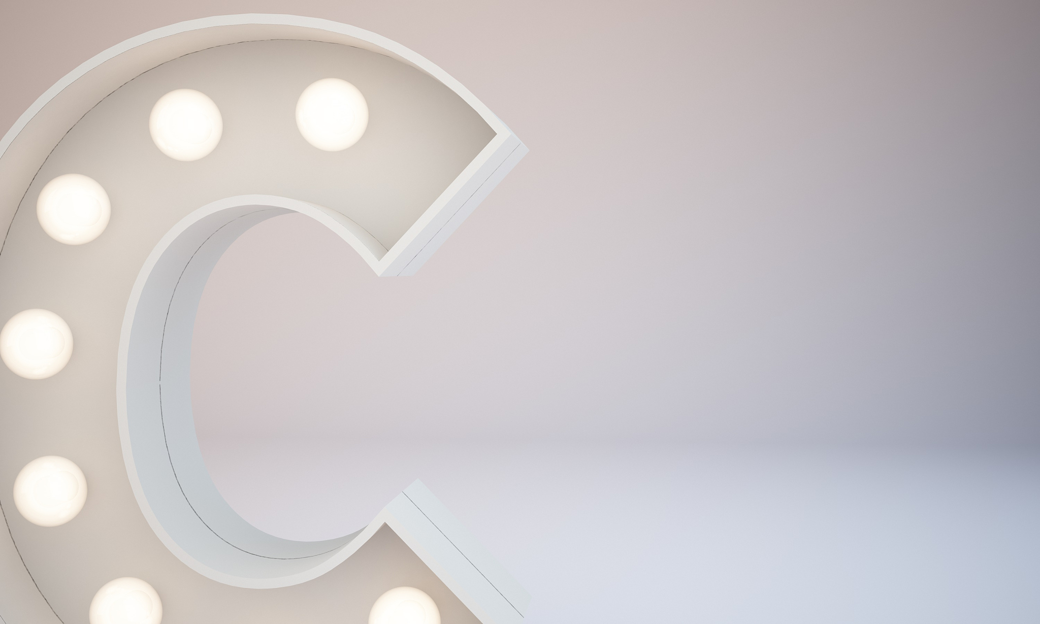 3d rendering white bulb type background illustration
