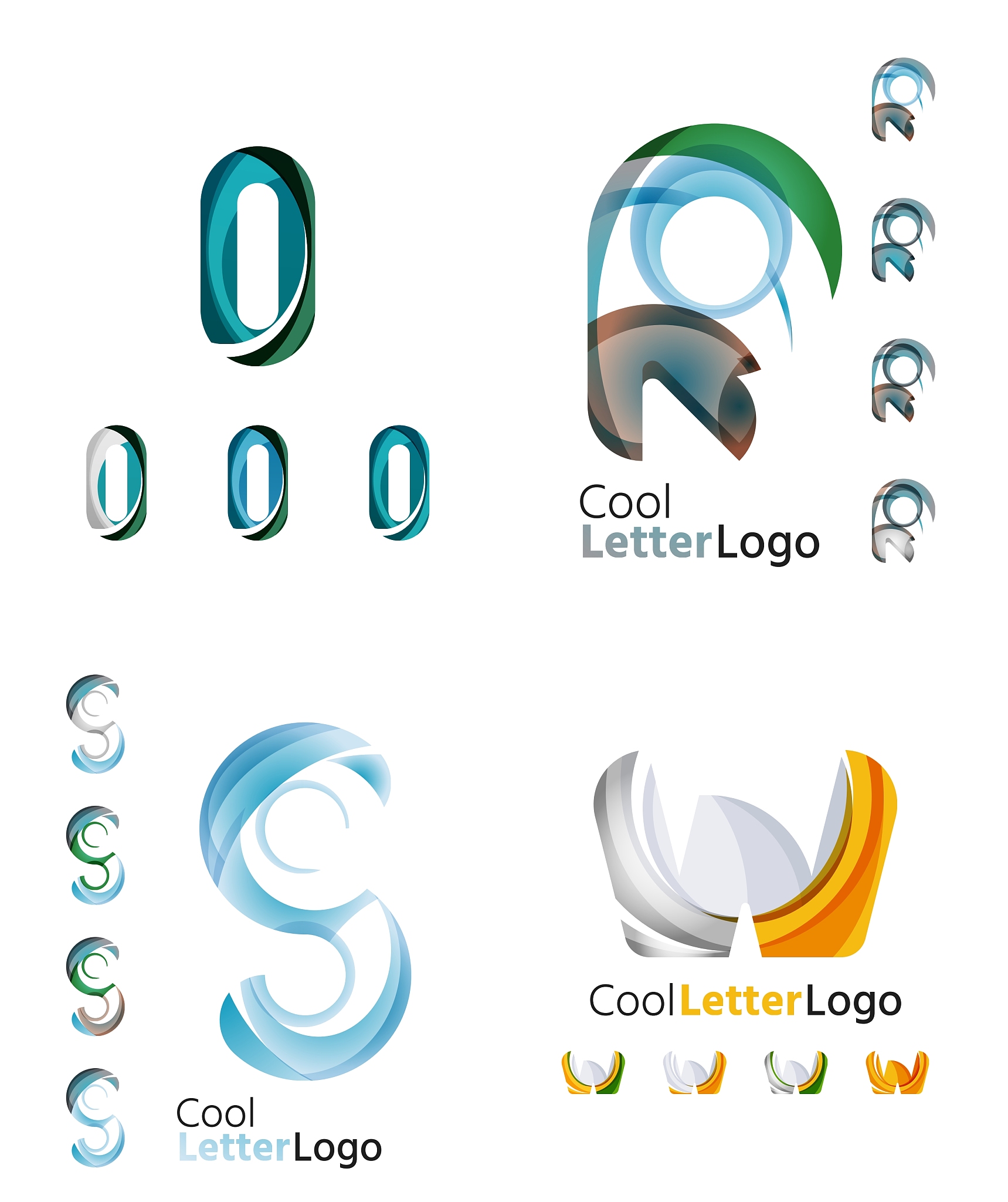 letter business emblem collection