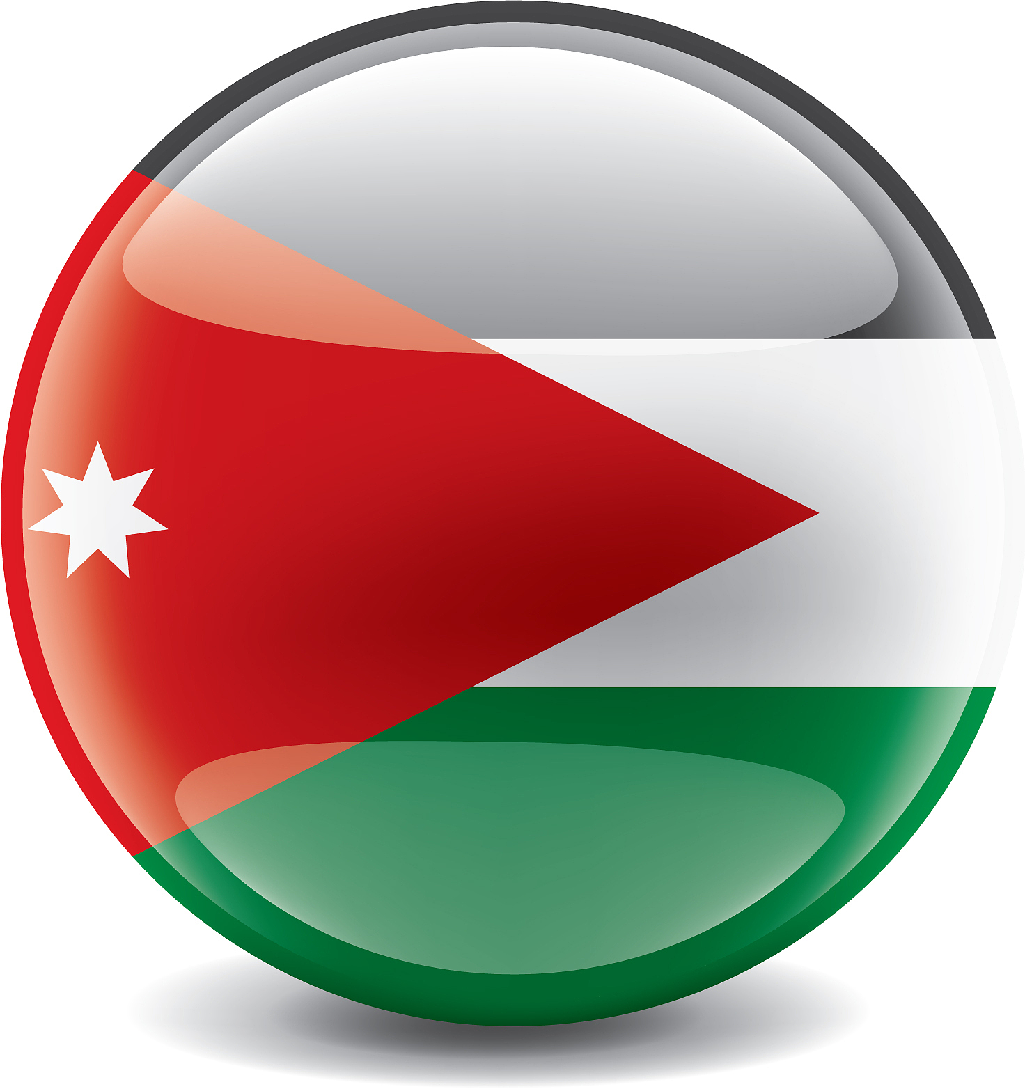 jordan flag on a white