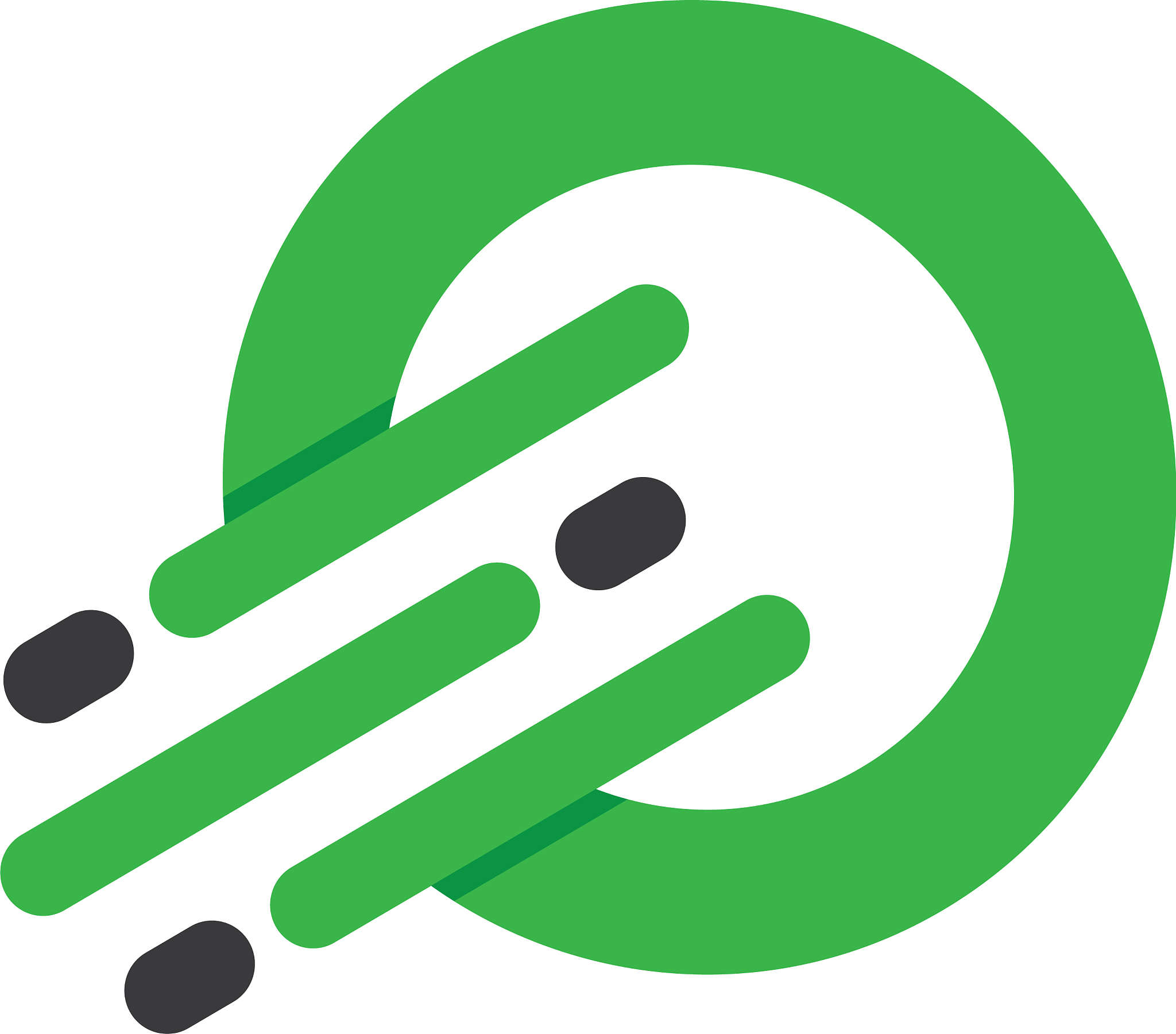 abstract circle business technology logo