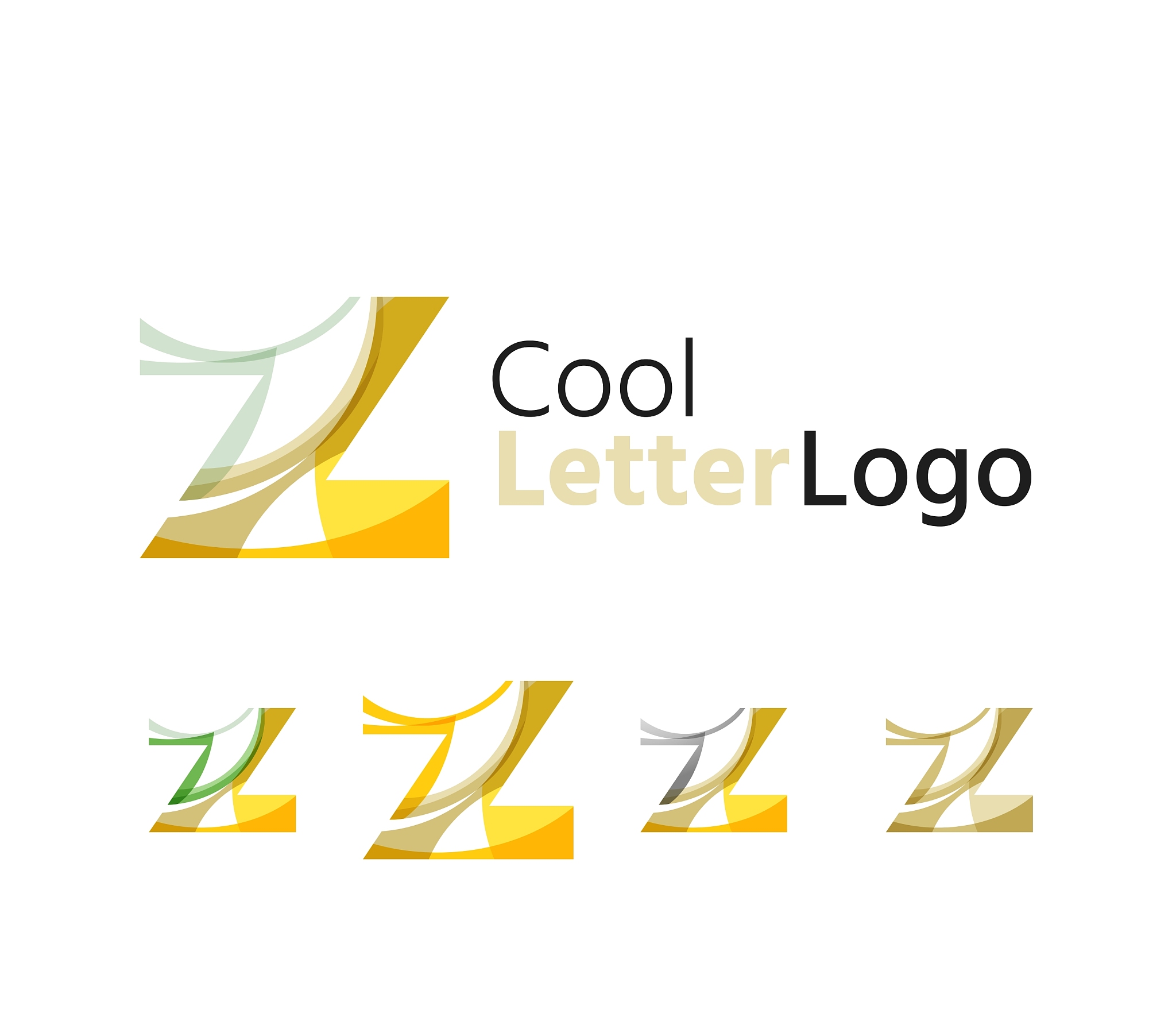 set of abstract z letter company logos business