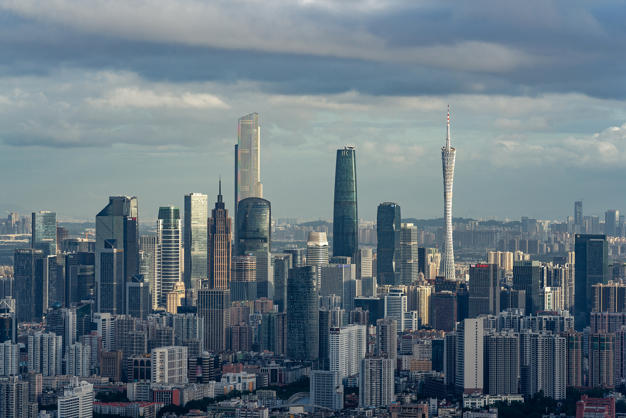 广州城市风光全景图