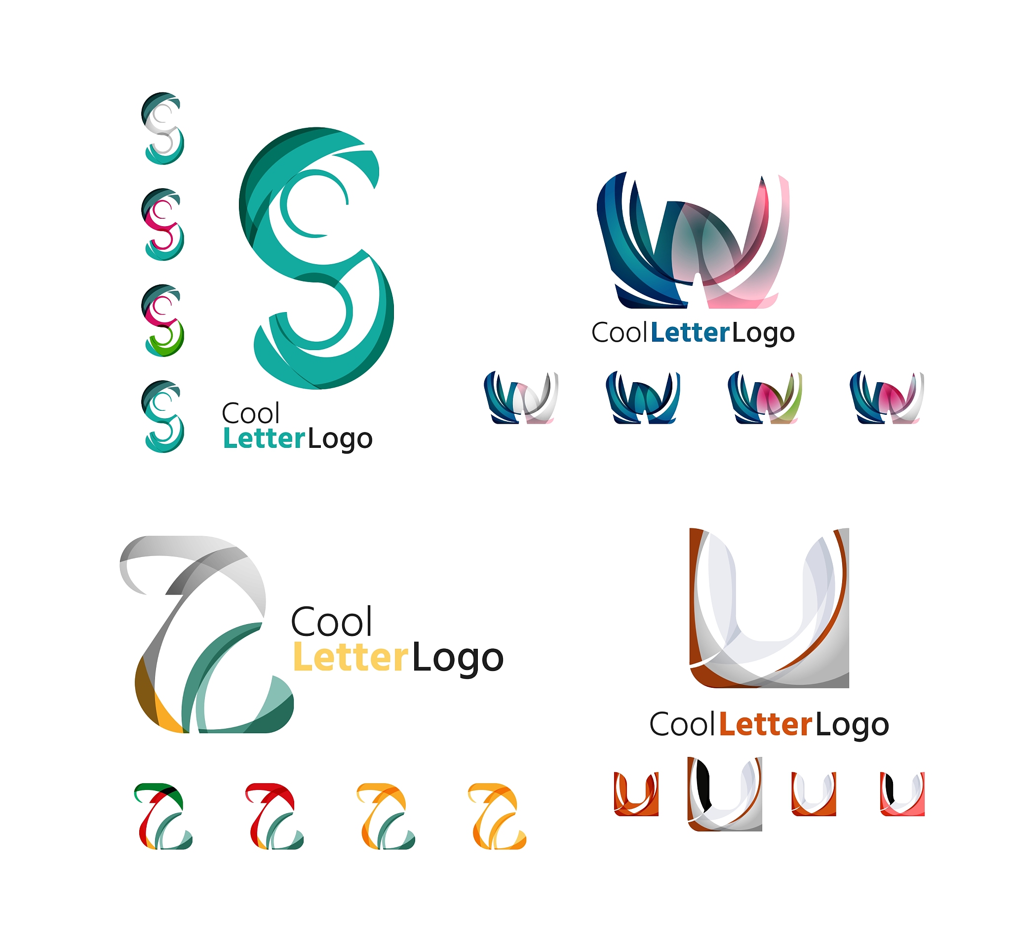 letter business emblem collection