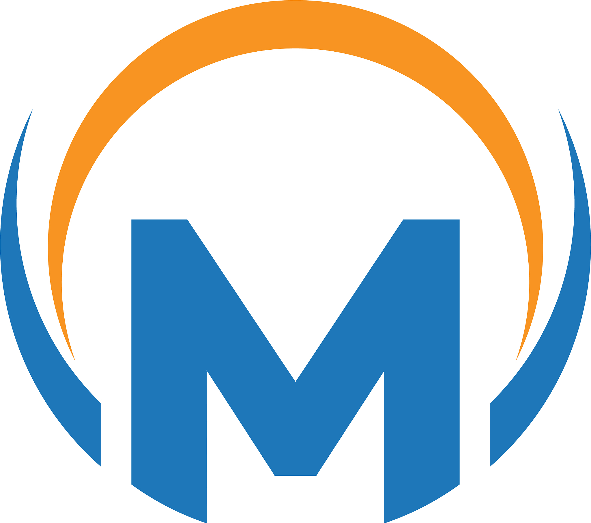 m letter logo design