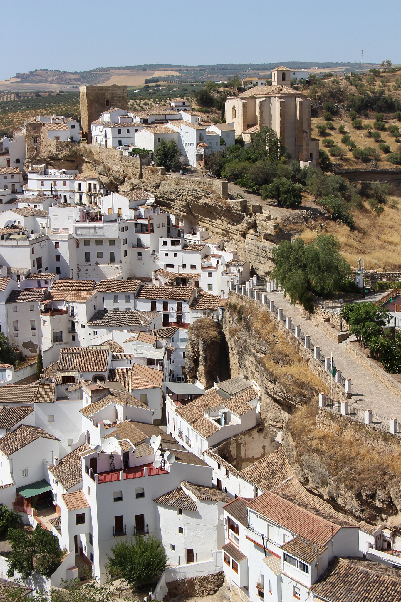 spain-setenil de las bodegas-aerial view