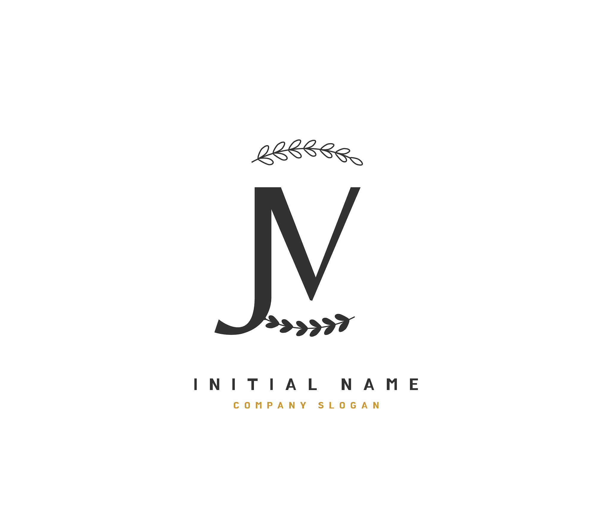 j v jv beauty initial logo handwriting logo of