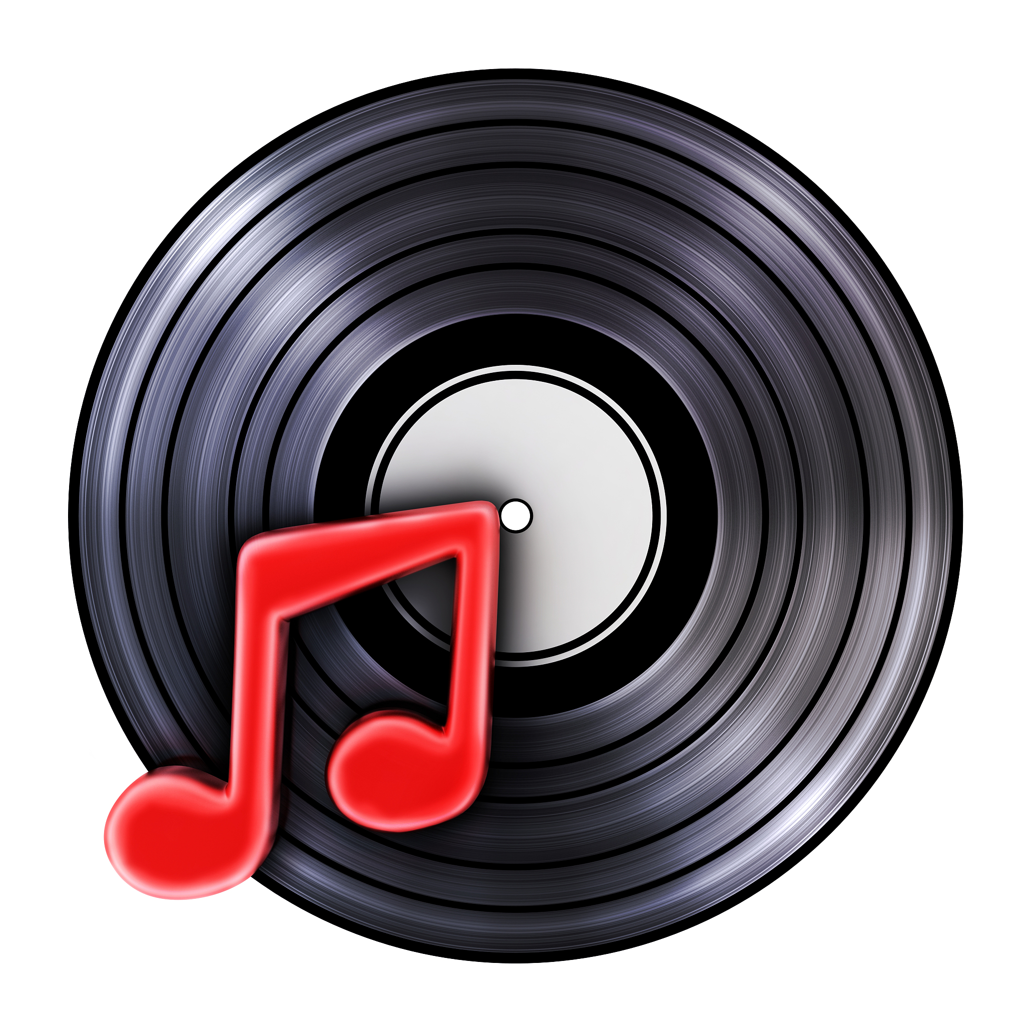 old record and symbol music