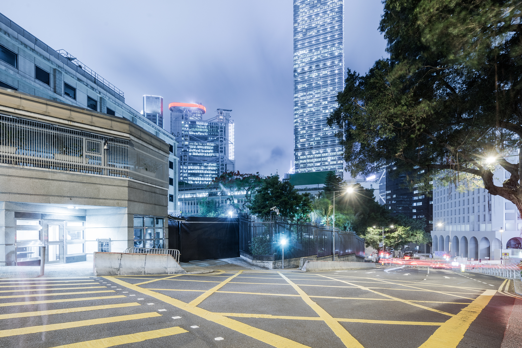 urban traffic in hong kong central