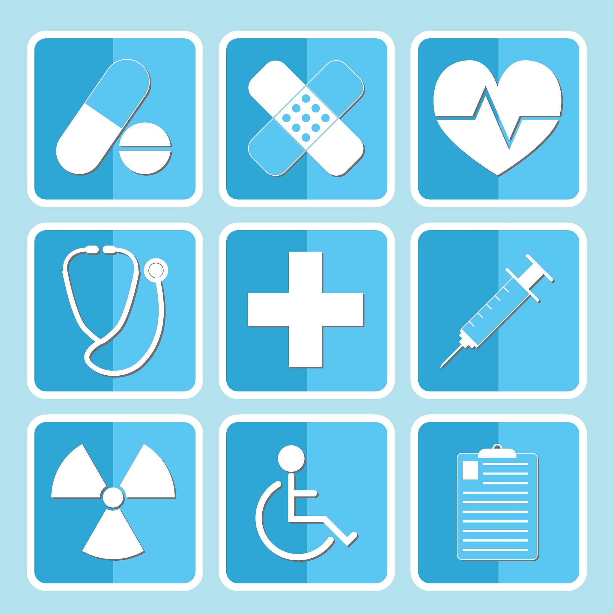 medical icon set