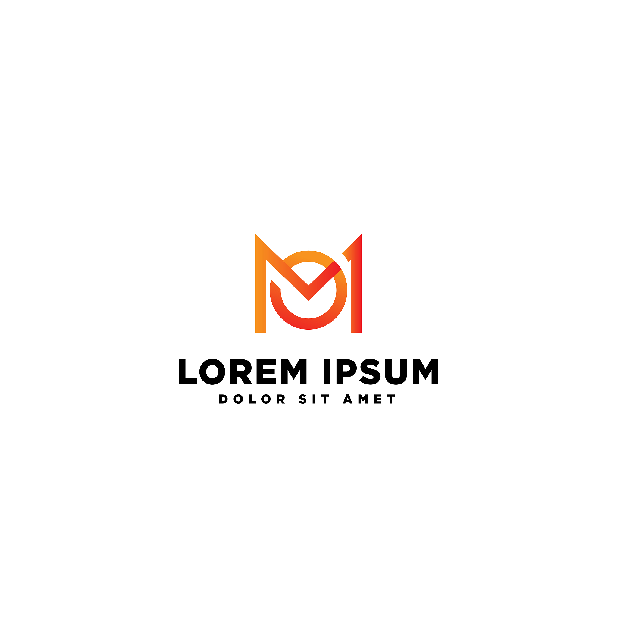 letter m icon vector design illustration