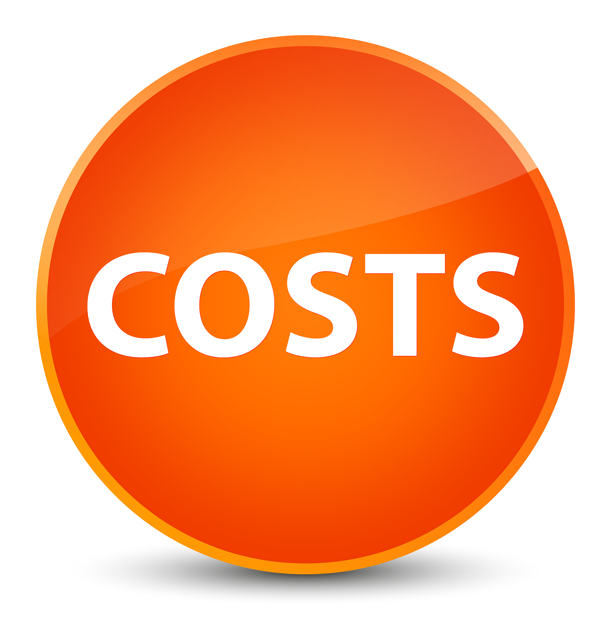 costs elegant orange round button