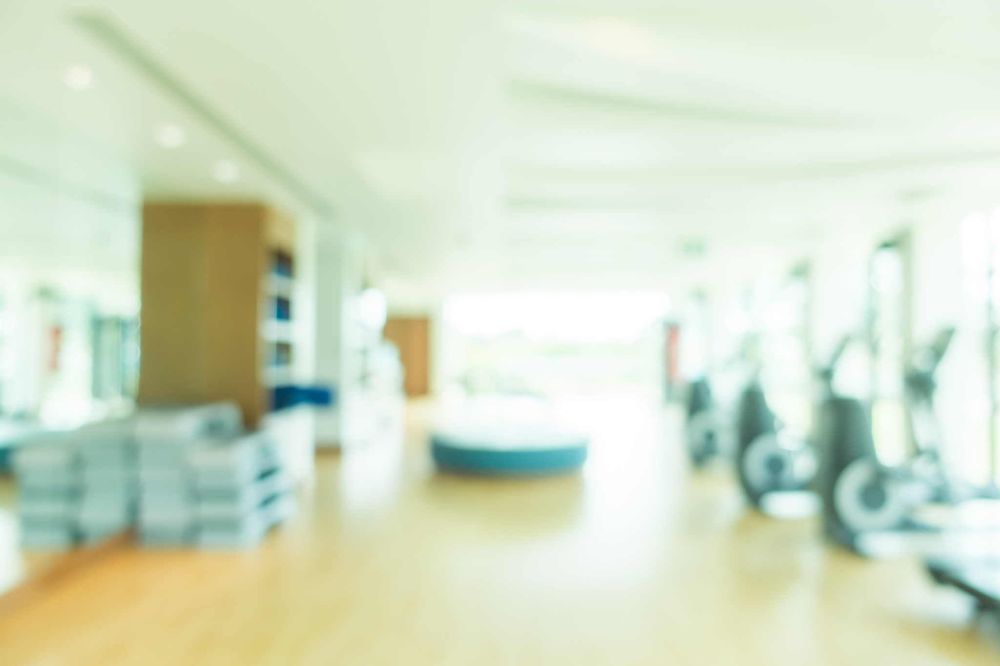 blurred fitness gym