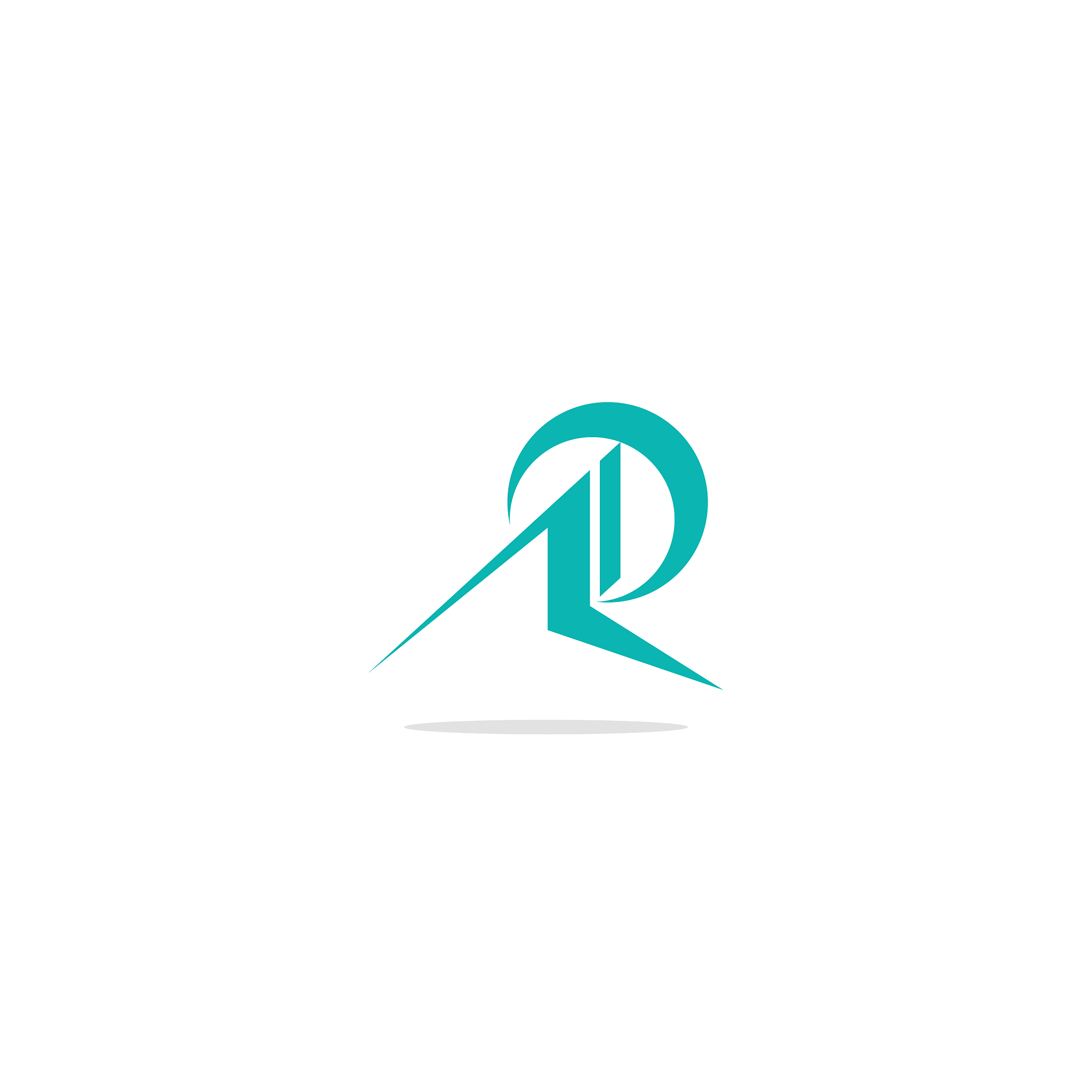 abstract r initial logo