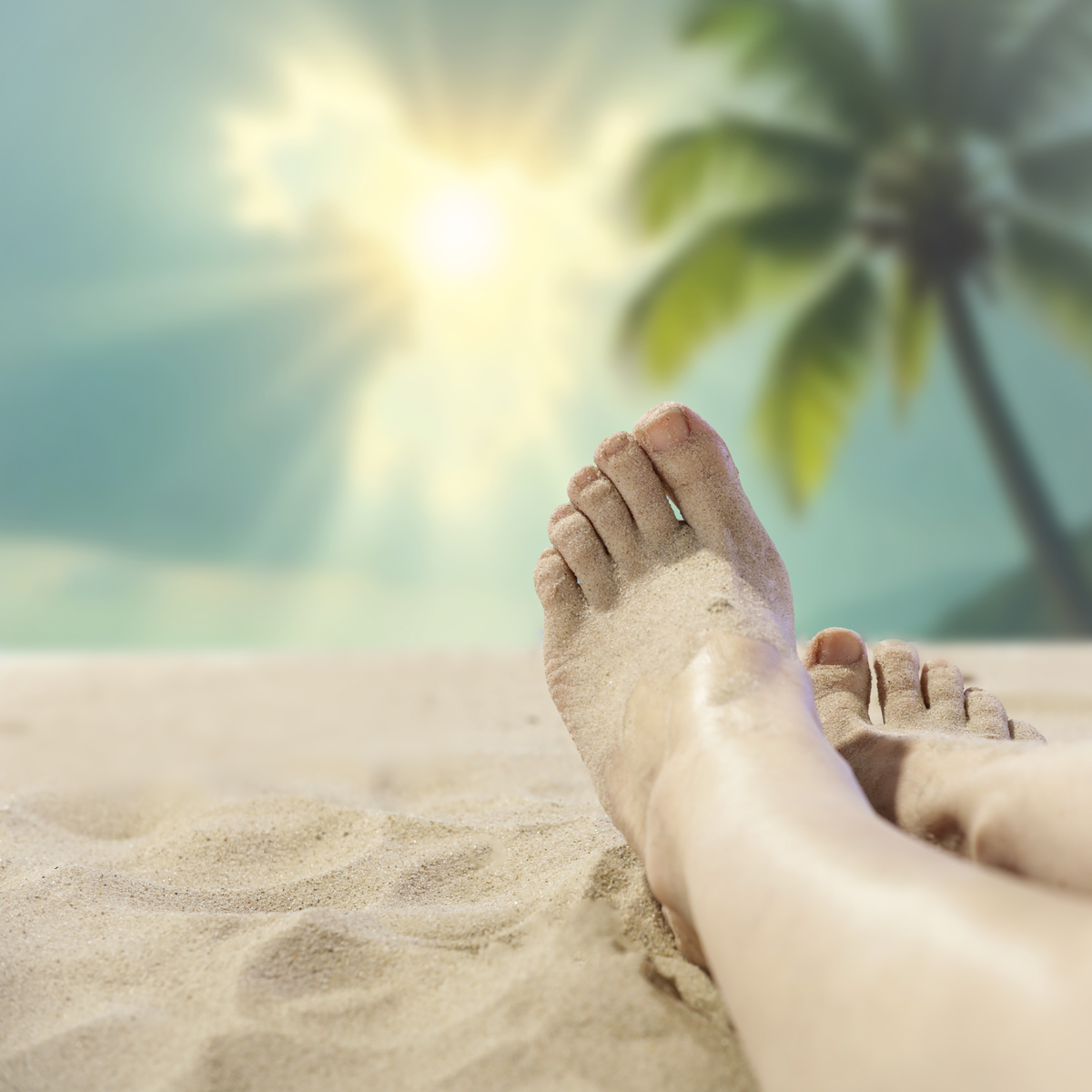 光脚晒太阳的益处：为什么需要赤脚接触阳光？