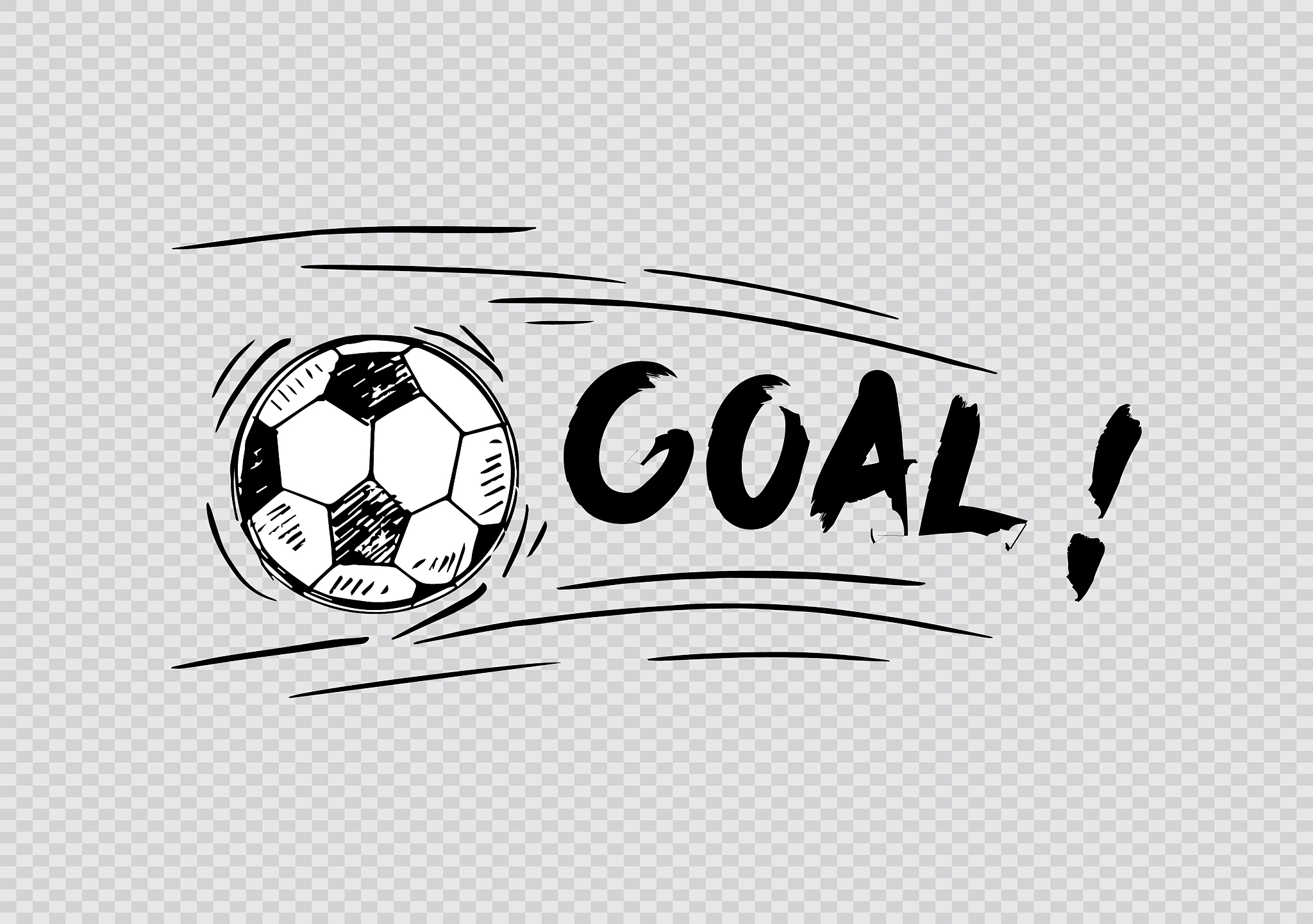 soccer goal hand drawn icons. football goal.