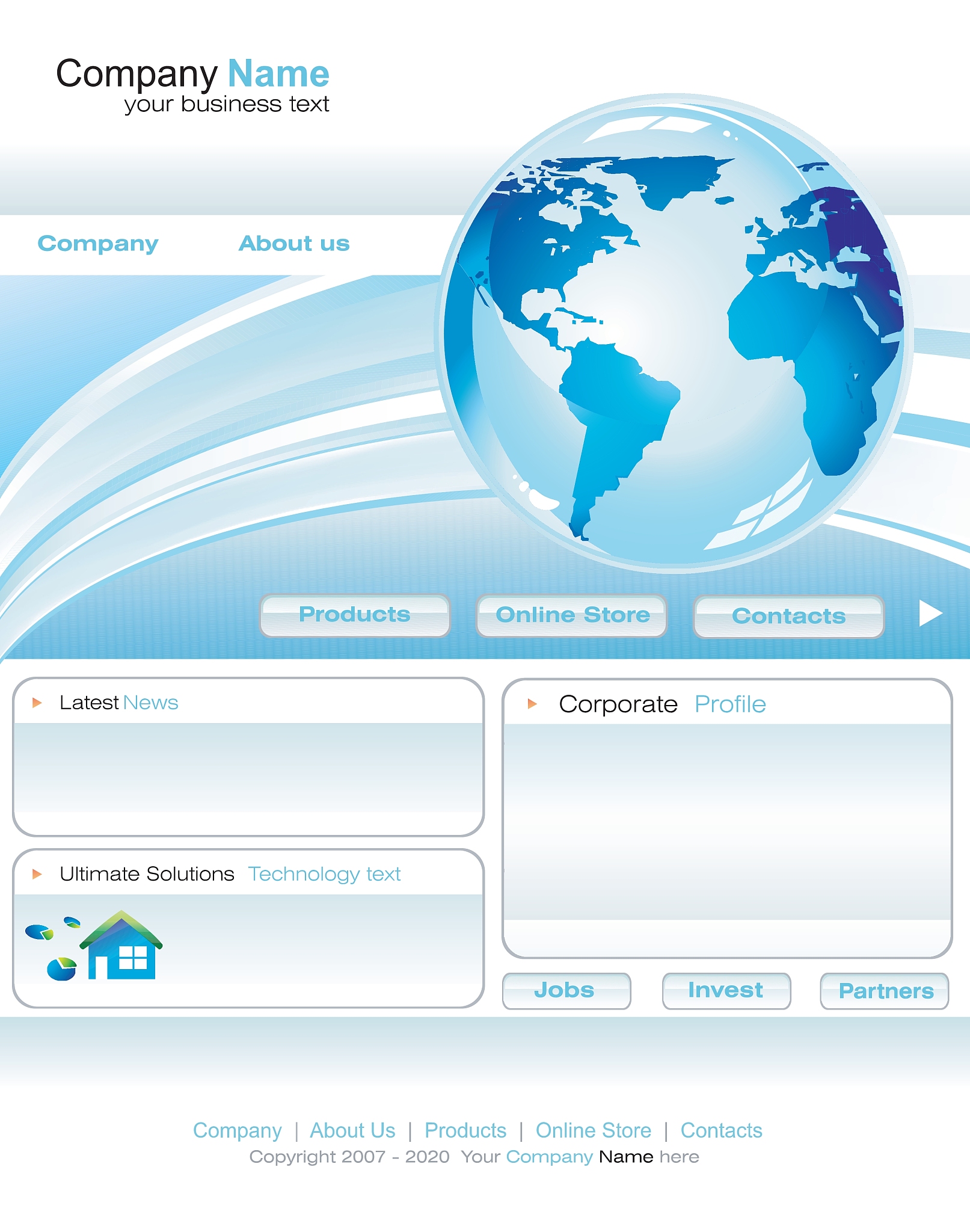 business web site template