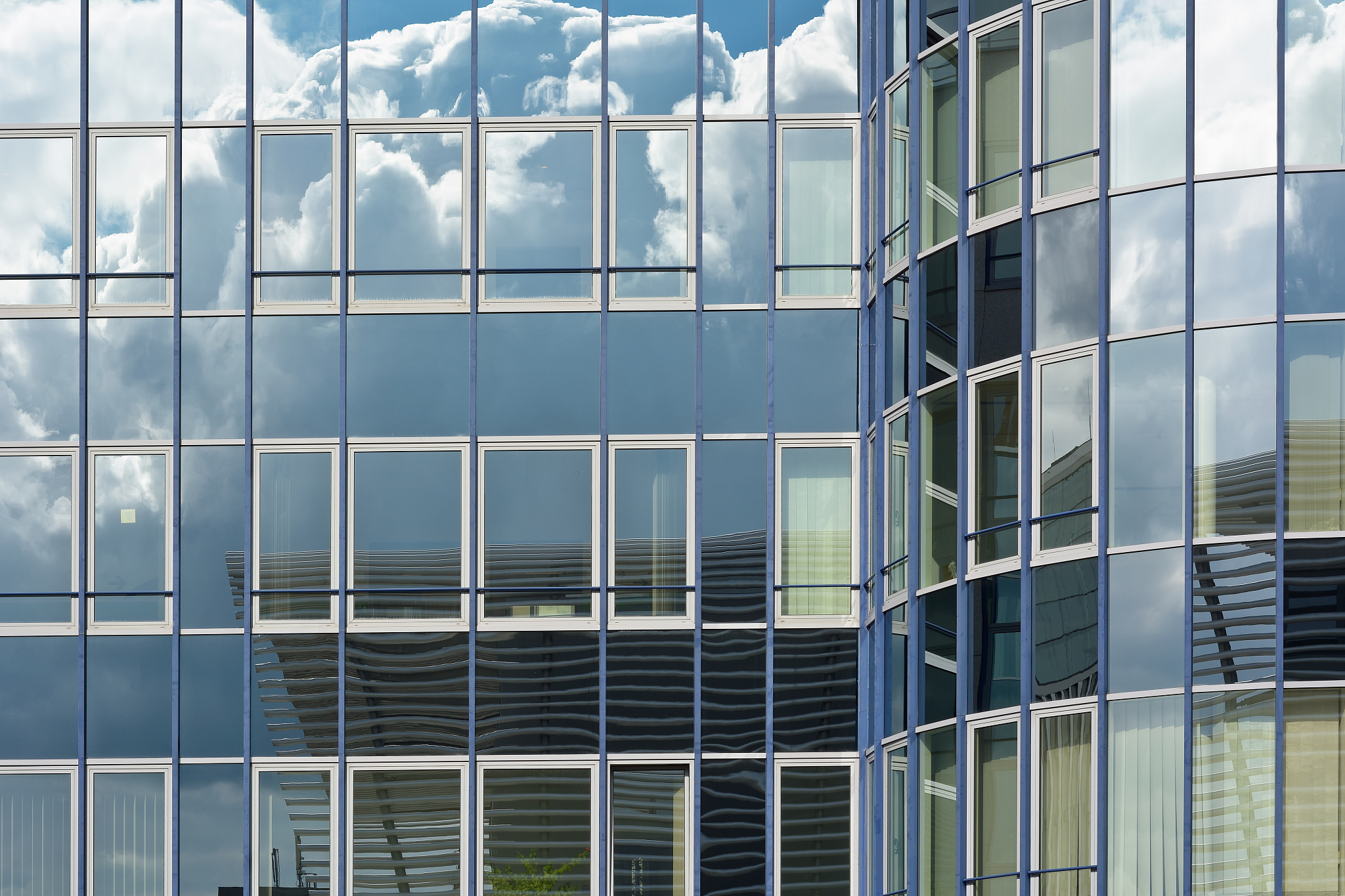 reflections on a building
