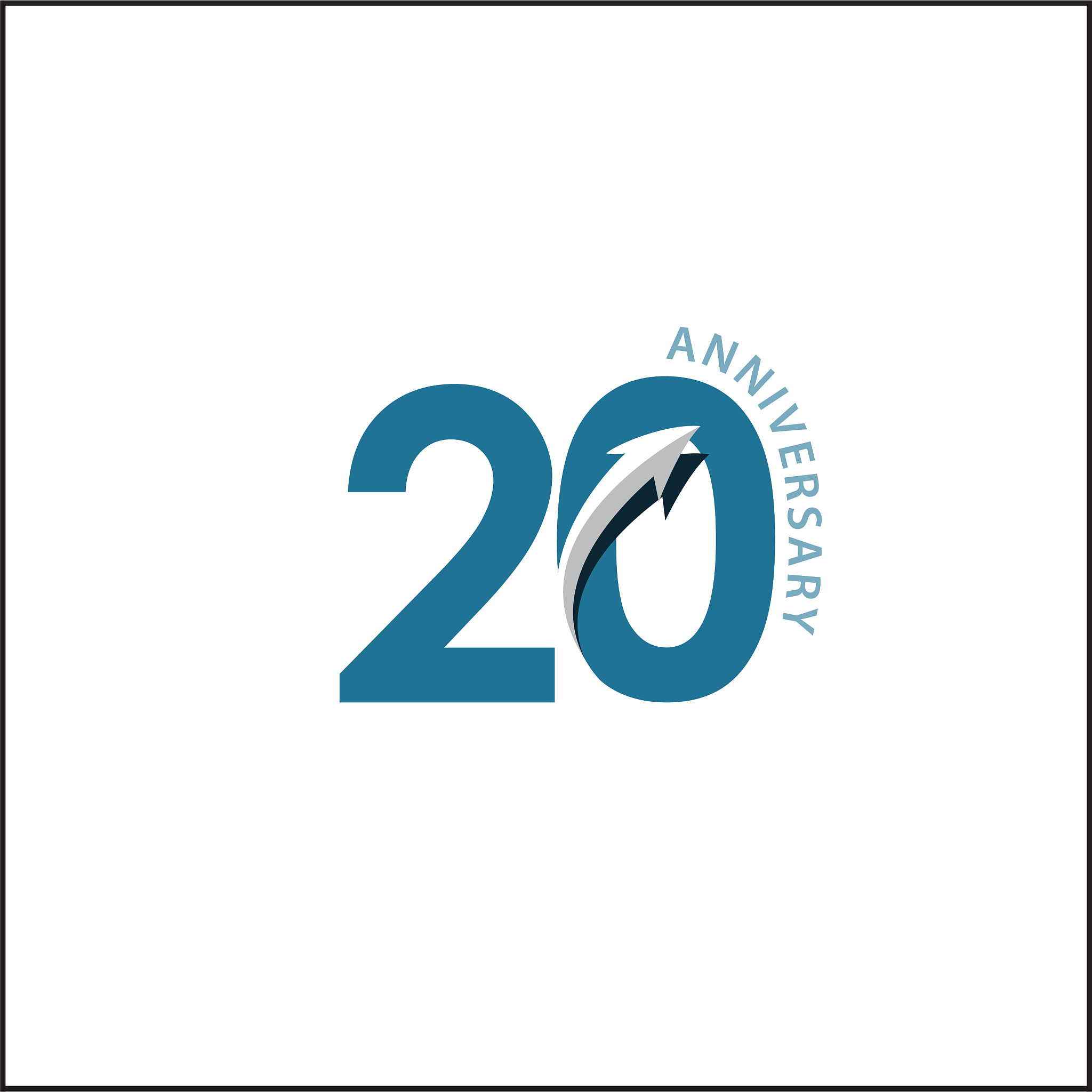 20 year anniversary template design