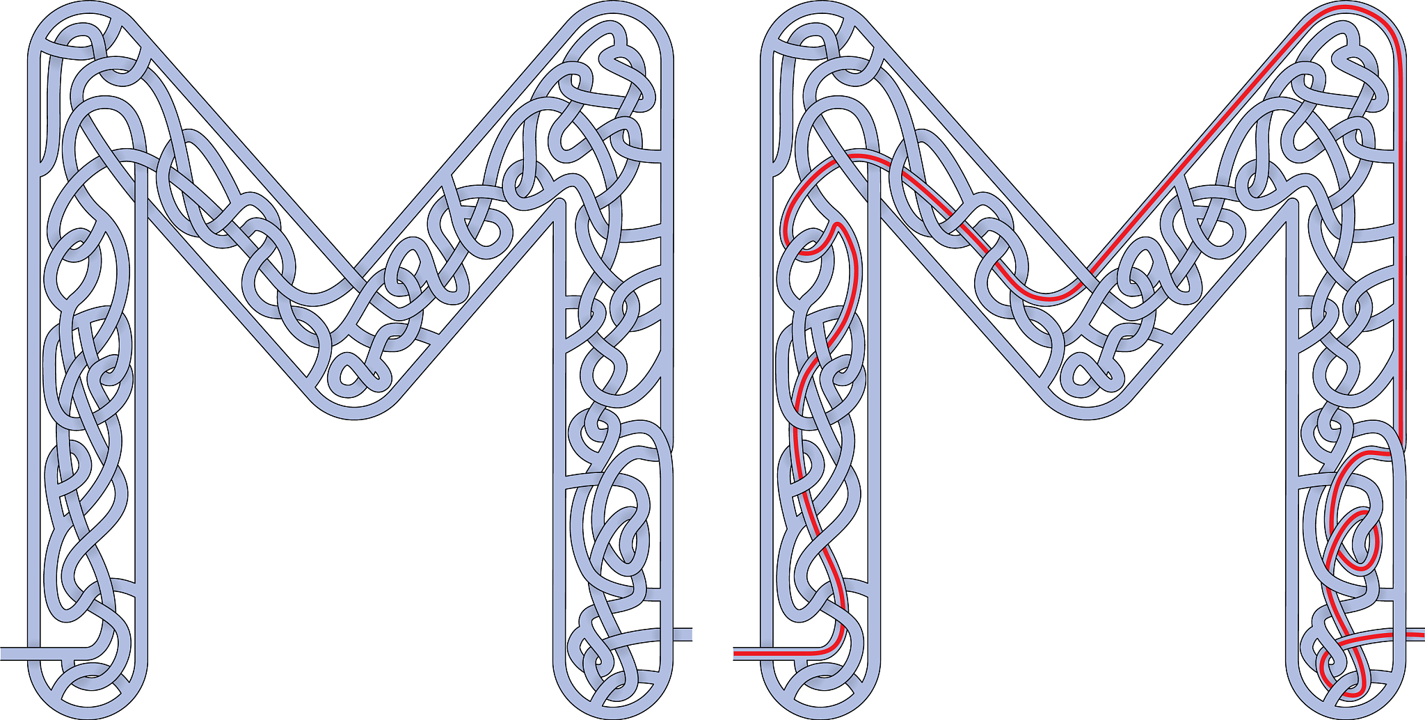 maze letter m