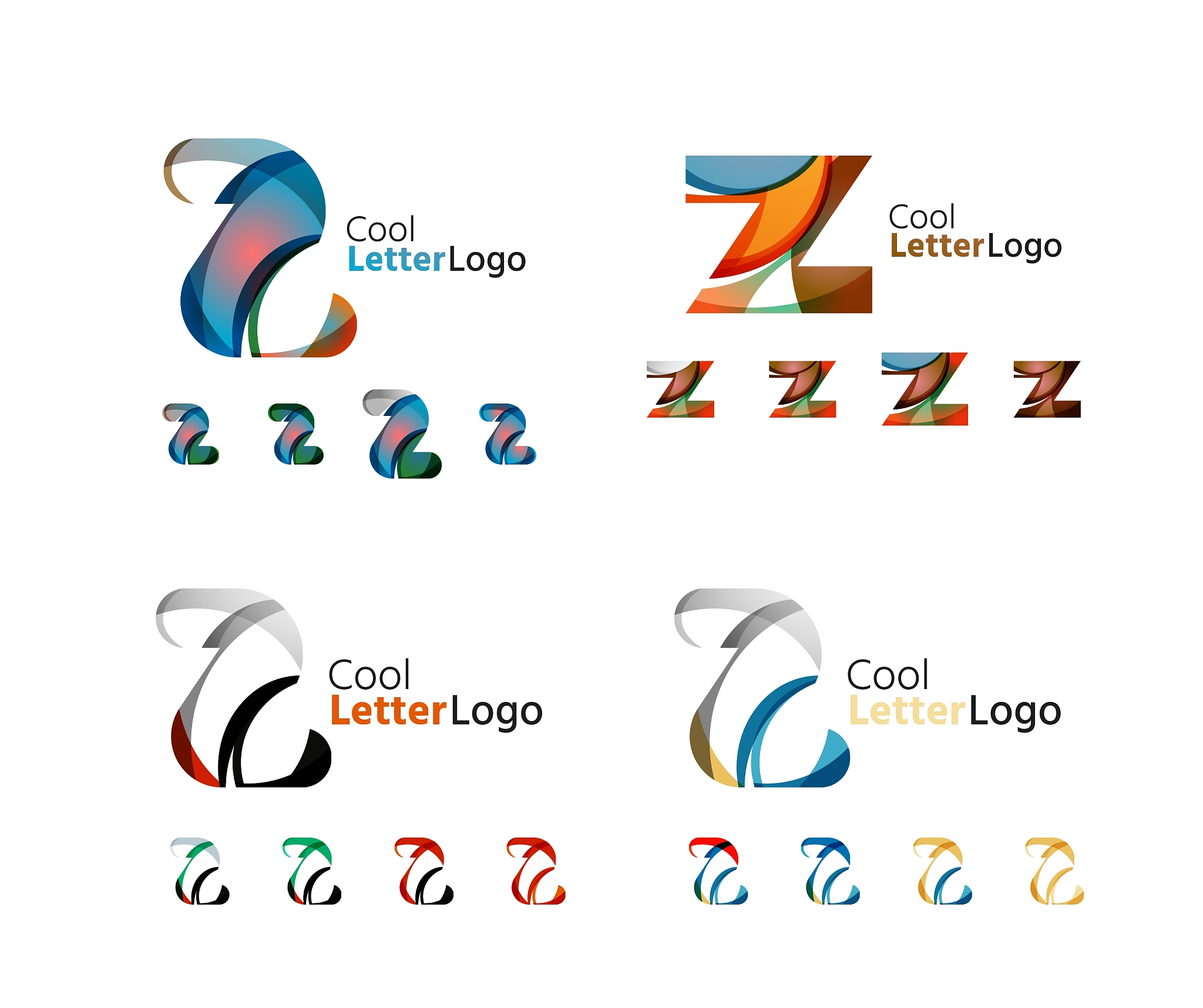 letter business emblem collection