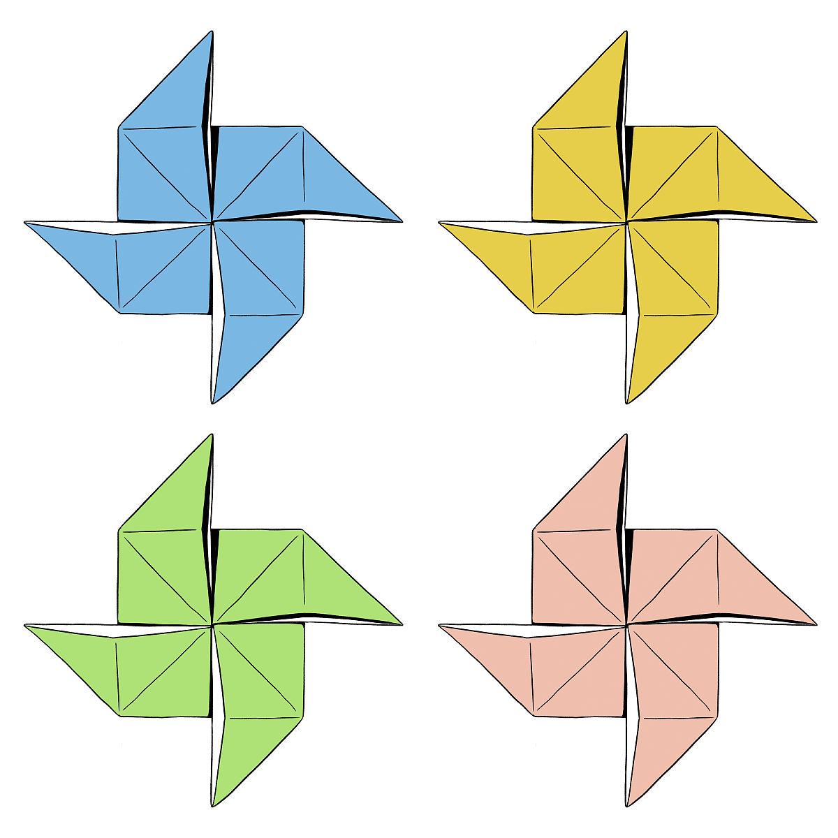 用纸做手工：简单易学，从纸风车到纸花，尽情发挥创意！