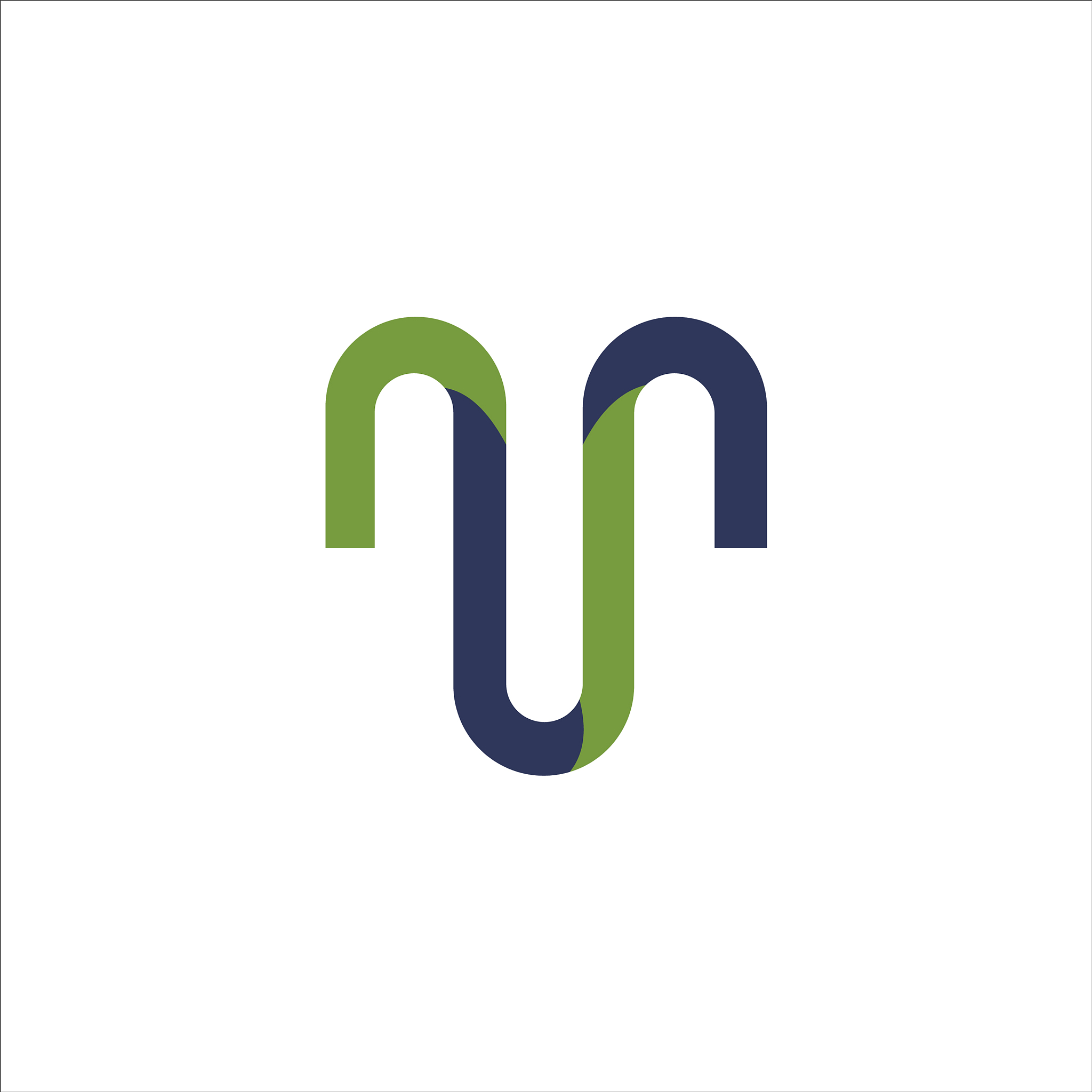 initial letter m or mm logo design template