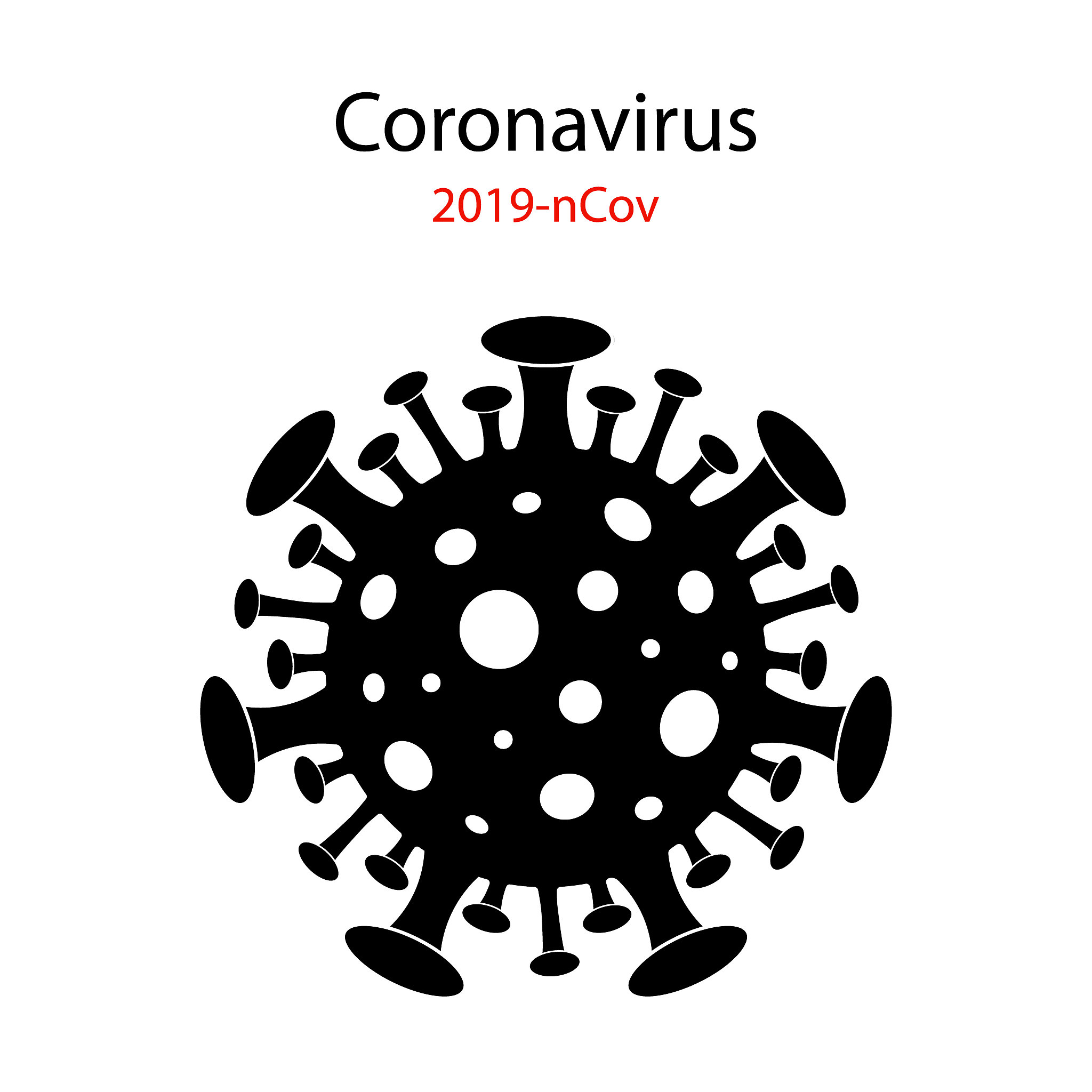 coronavirus icon on isolated background. corona virus pandemic. 