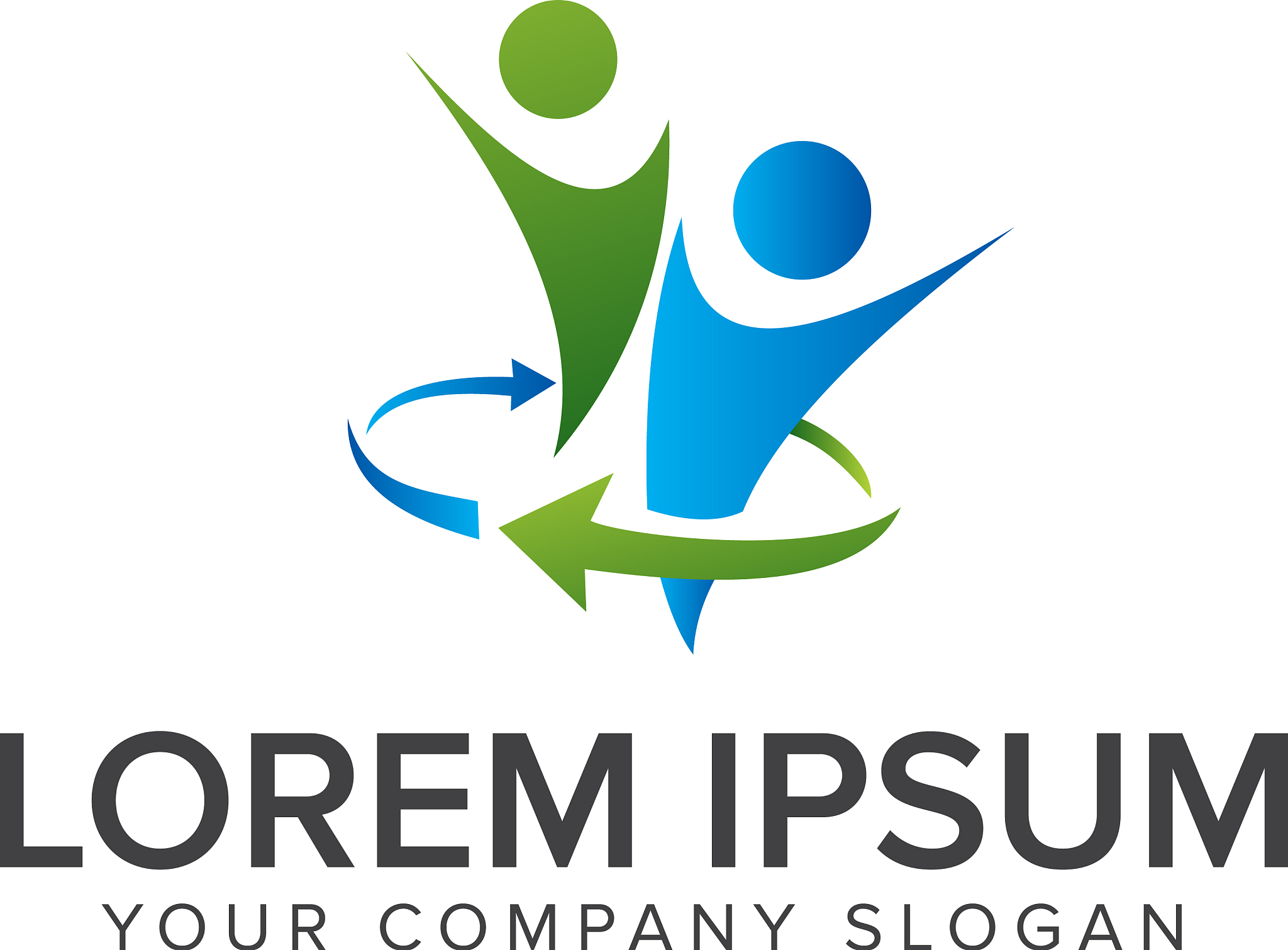 business and consulting people logo design