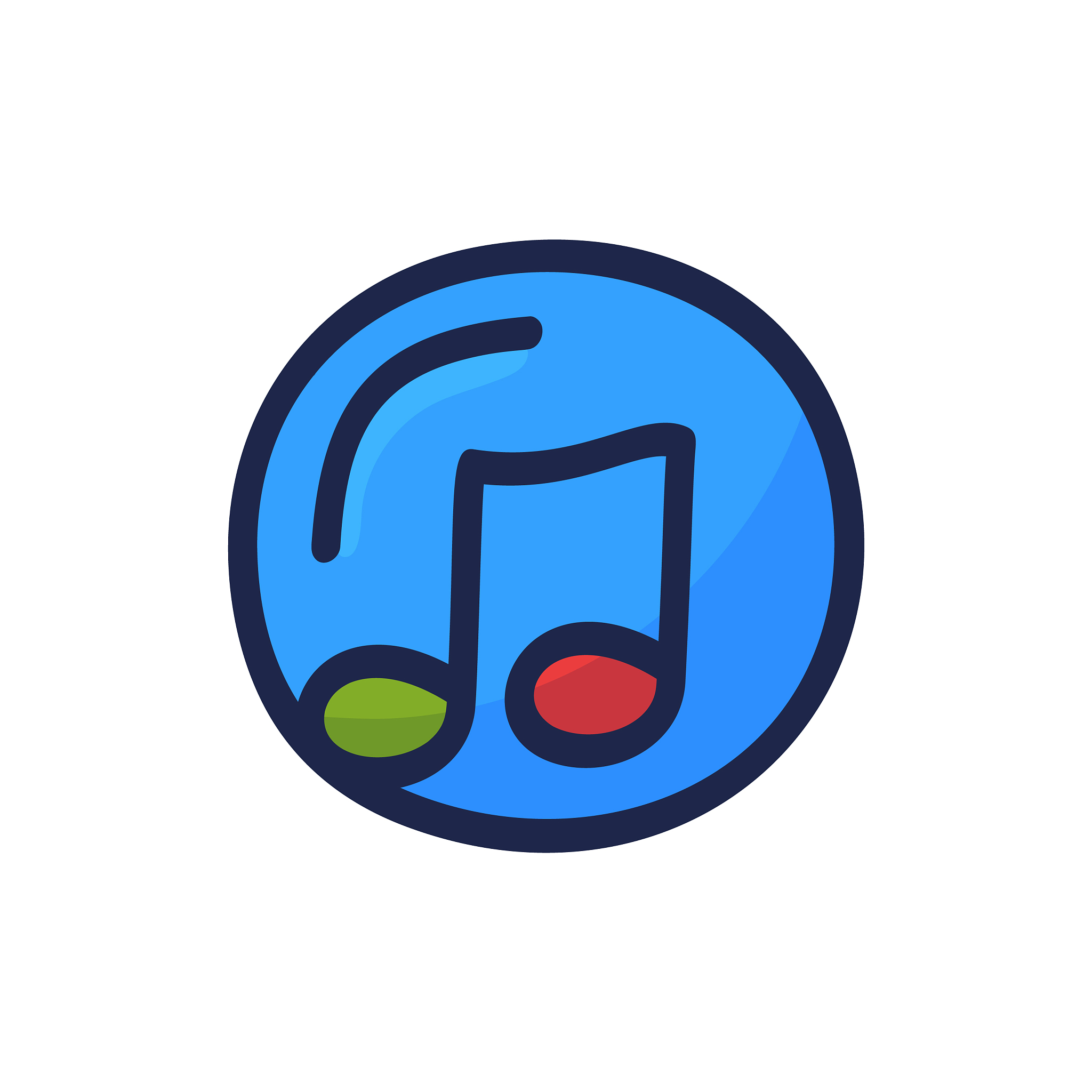 hand drawn cd with music note doodle icon hand