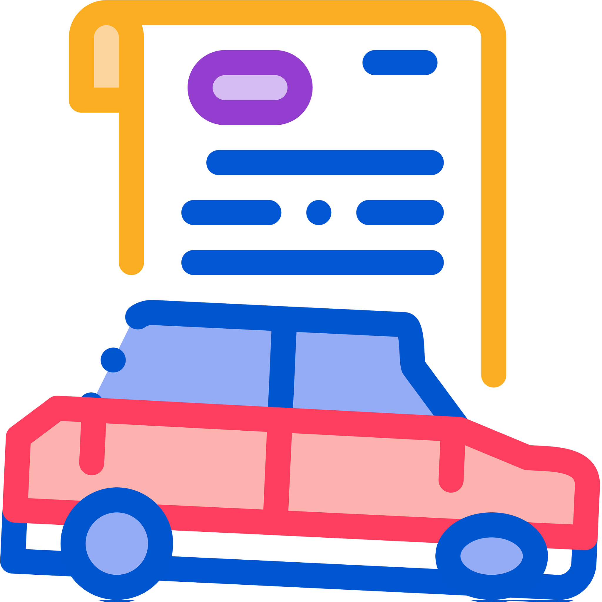 car insurance icon outline