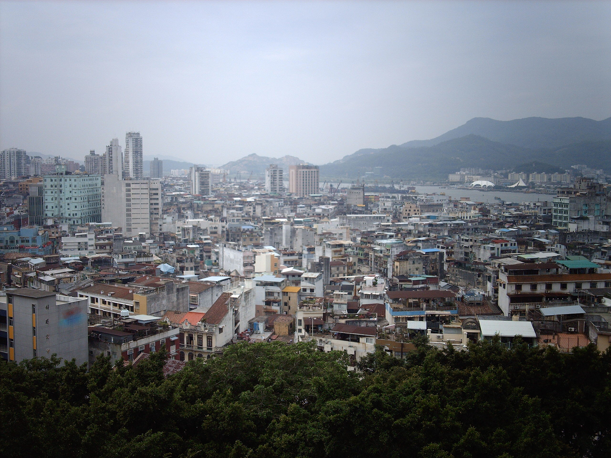 macau skyline from macau museum