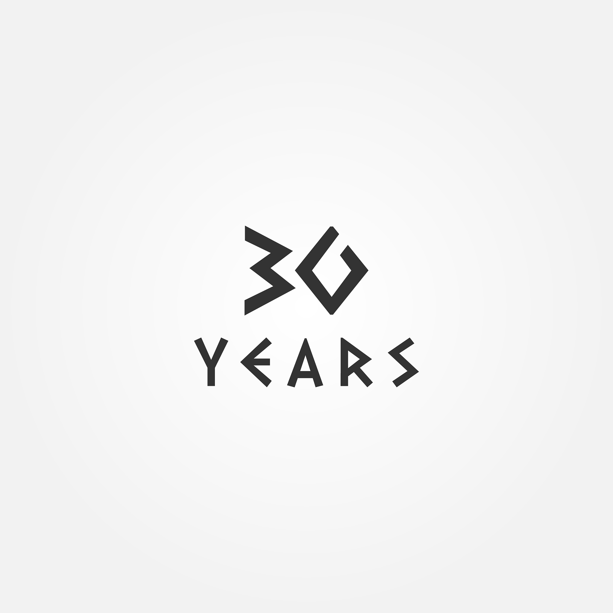 unique black number anniversary design