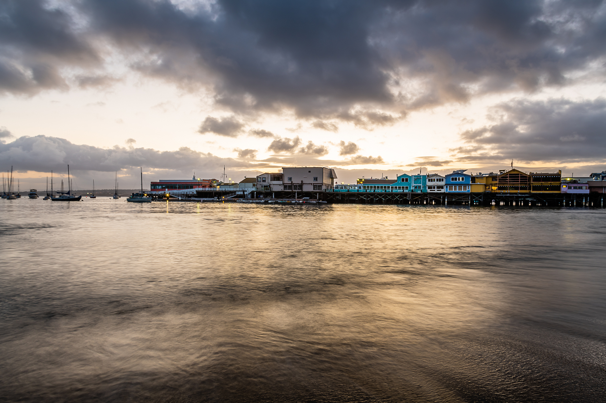 sunrise from old fisherman's wharf