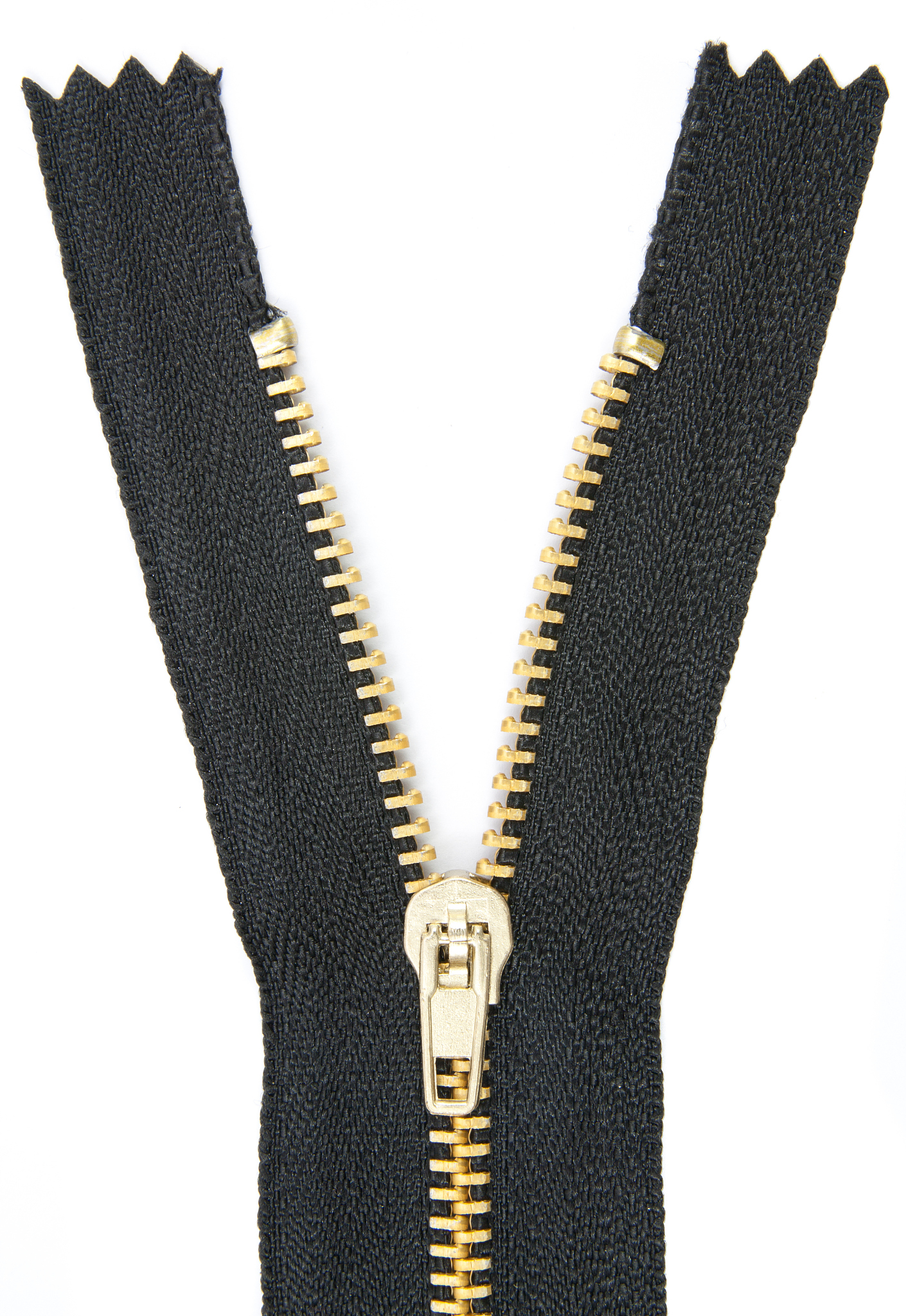 black zipper isolated