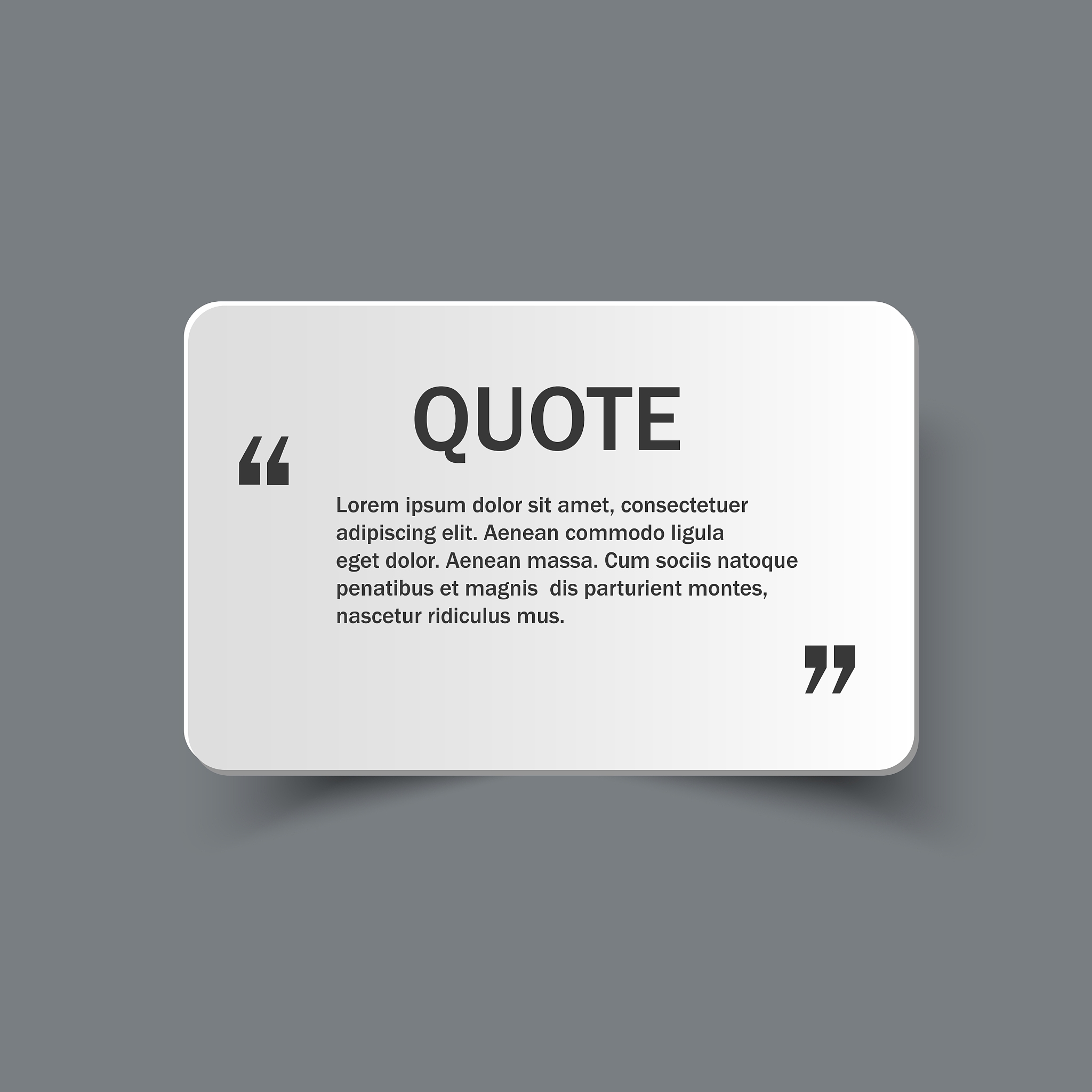 quote form on paper banner