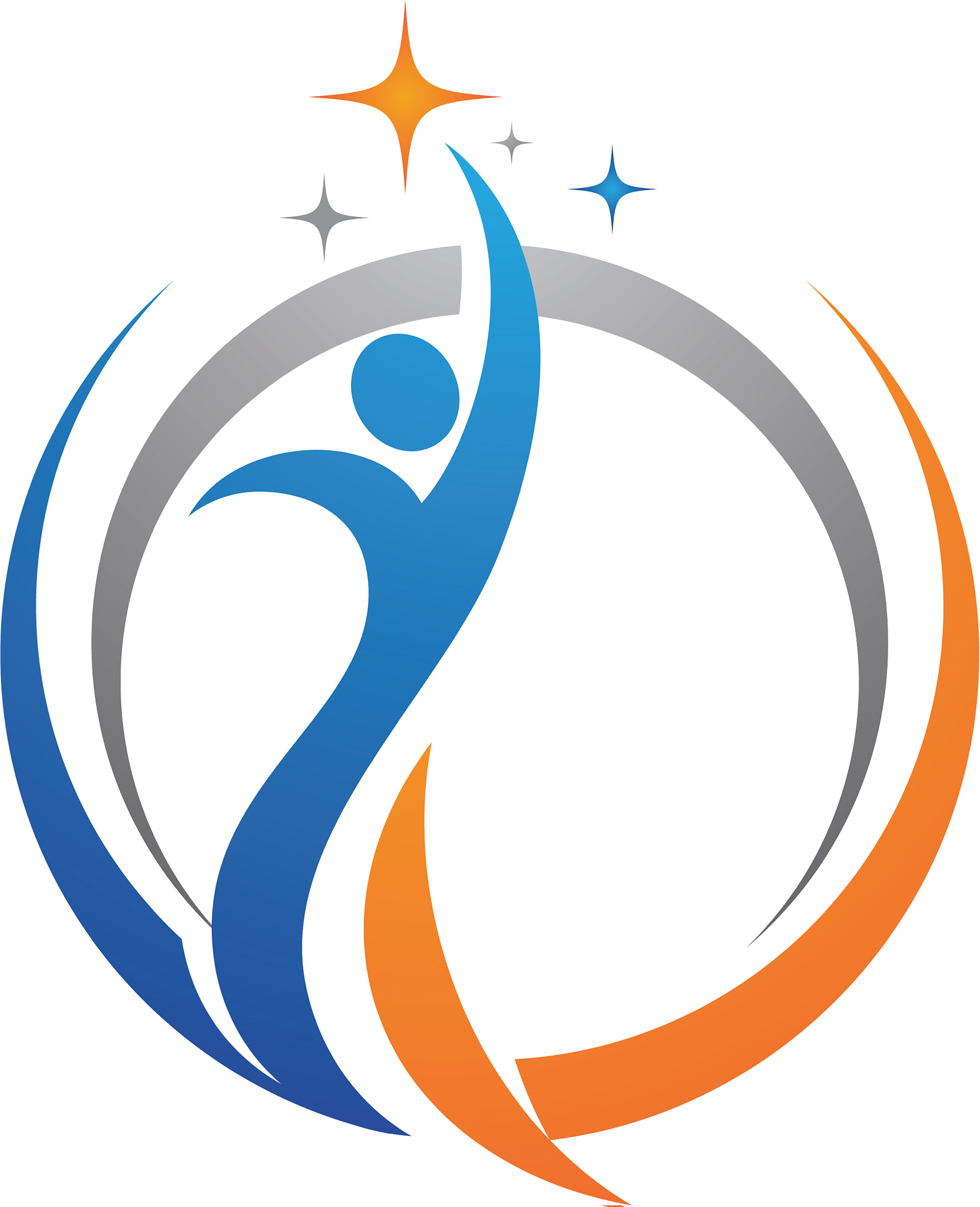 fun people healthy life icon logo template